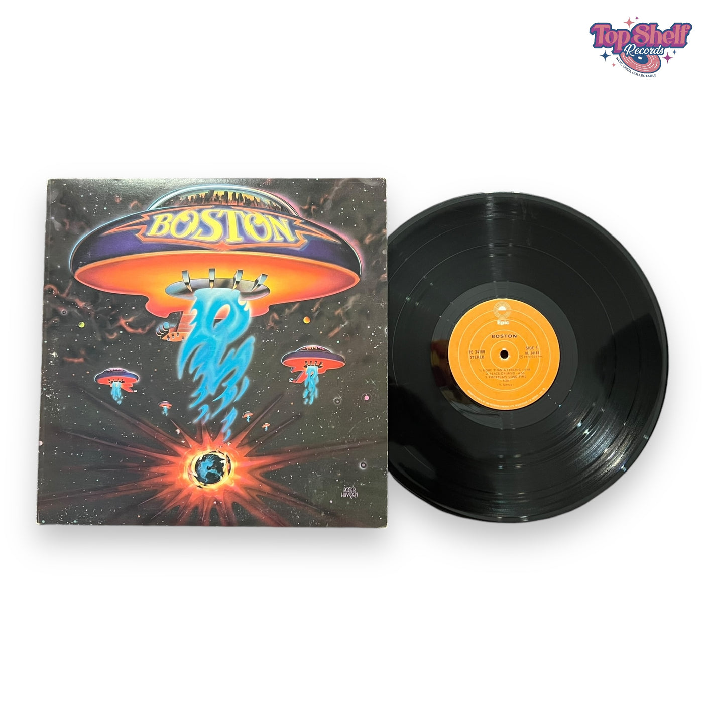 BOSTON - Boston (Self Titled) - USED LP VINYL - VG/VG+