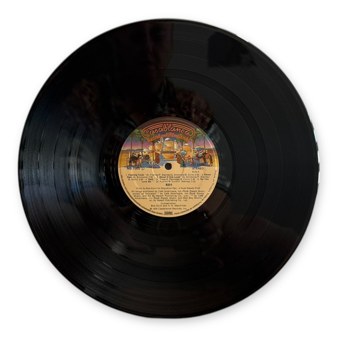 KISS - Destroyer - USED LP VINYL - 1977 GERMAN PRESS - VG+/VG+