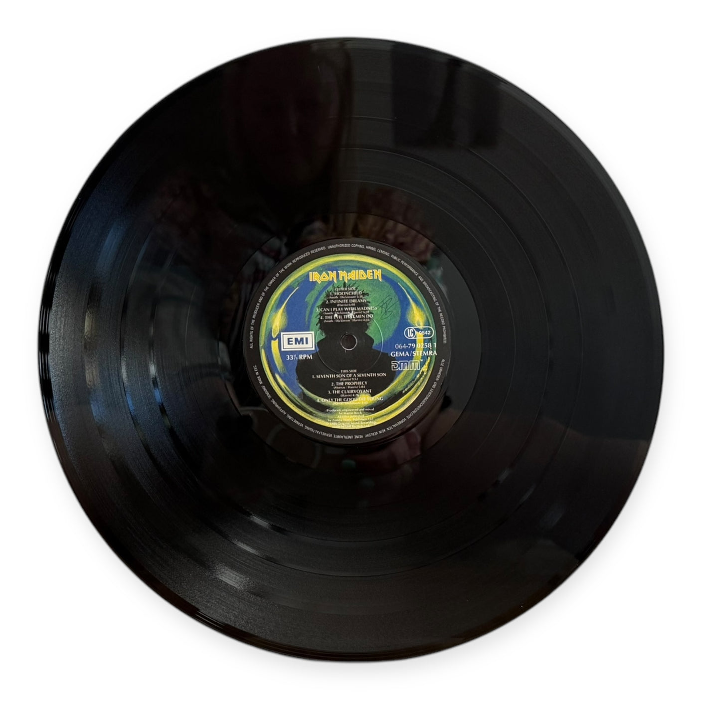 IRON MAIDEN - Seventh Son Of A Seventh Son - USED LP VINYL - ORIGINAL 1988 EUROPE PRESS - VG+/VG+
