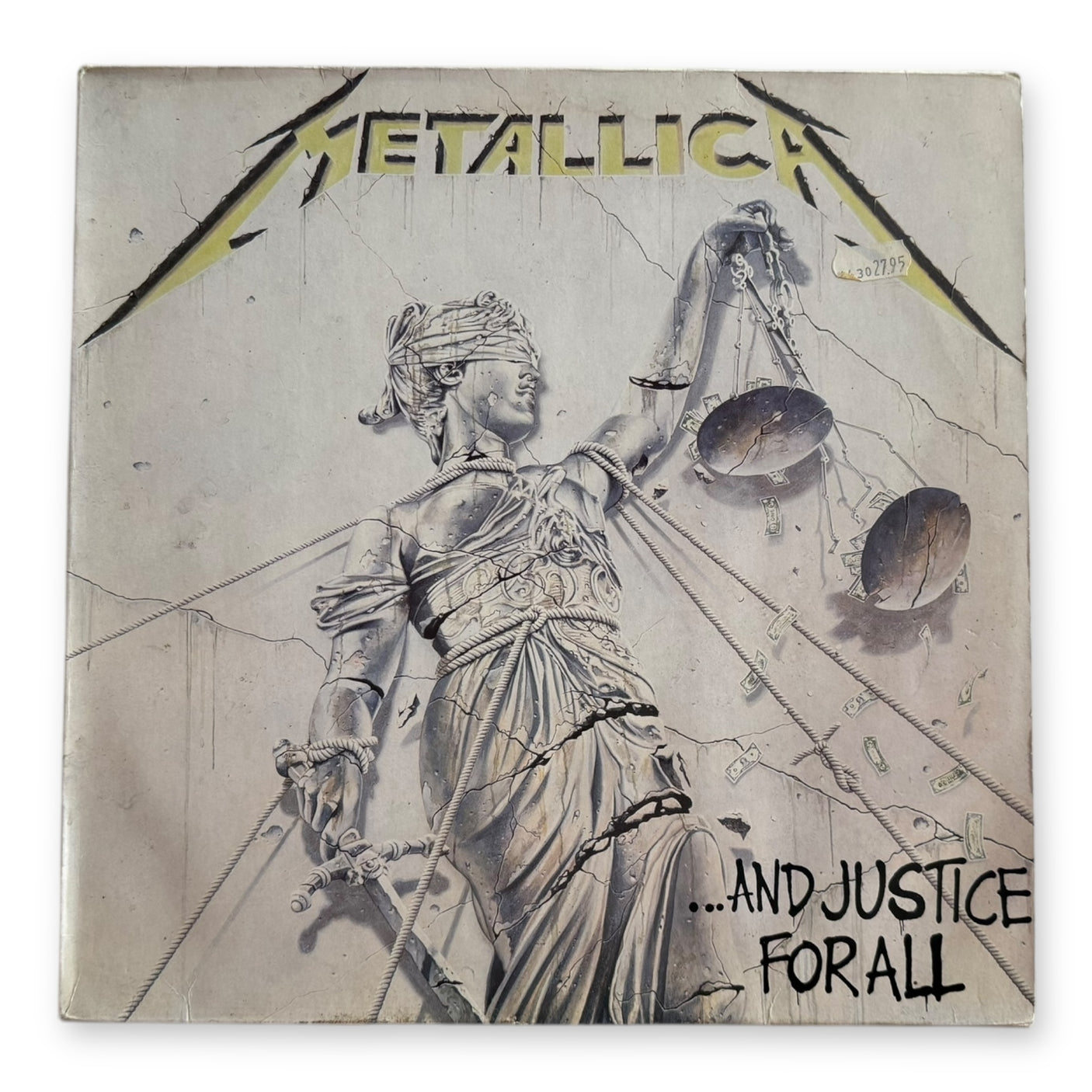 METALLICA - ...And Justice For All - USED LP VINYL - ORIGINAL 1988 EUROPE PRESS - VG+/VG+