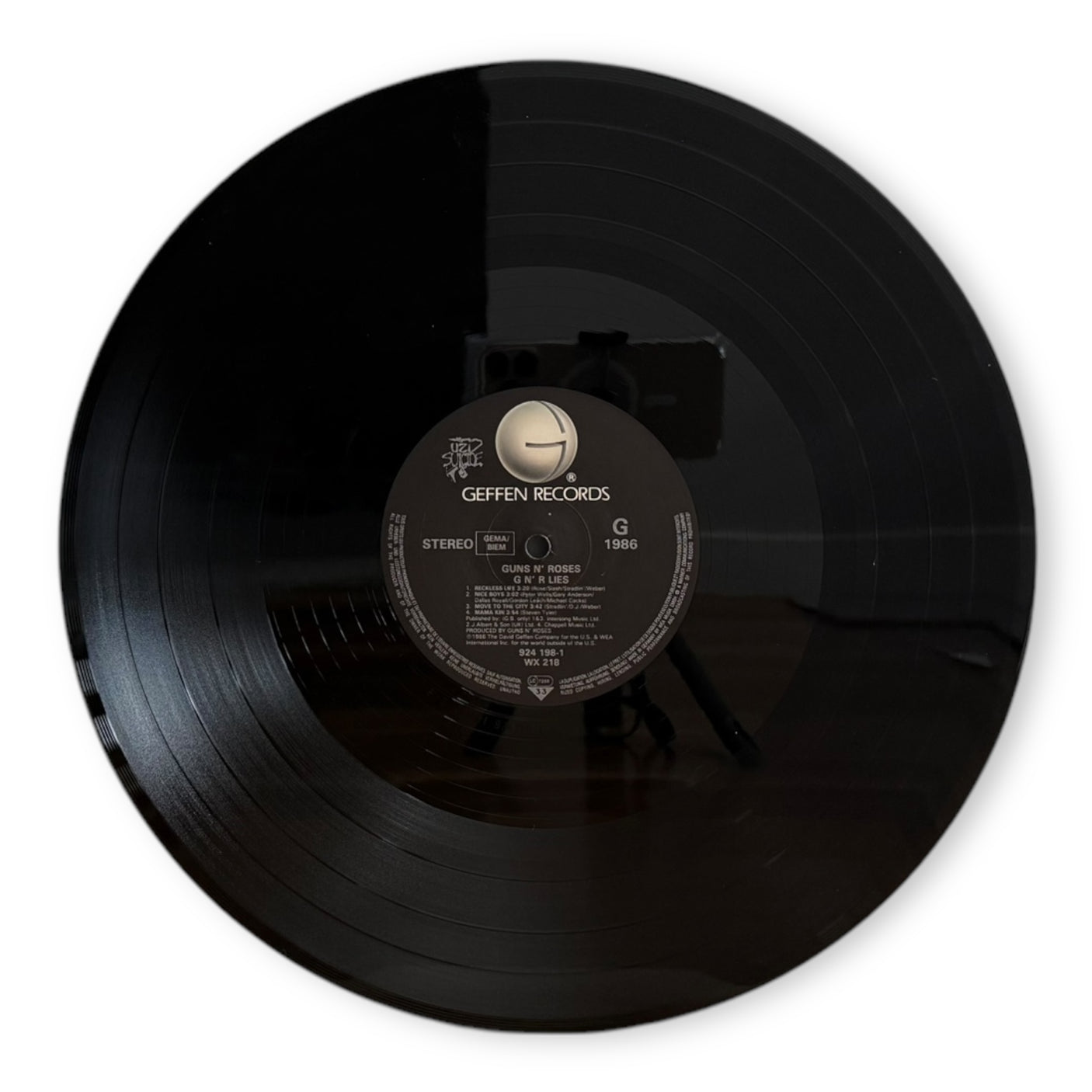 GUNS N ROSES - GN'R Lies - USED LP VINYL - ORIGINAL 1988 EUROPE PRESS - VG+/NM