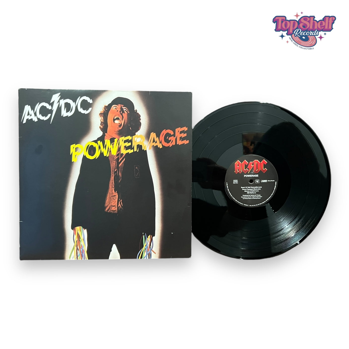 AC/DC - Powerage- USED LP VINYL - 2009 REISSUE - NM/VG+