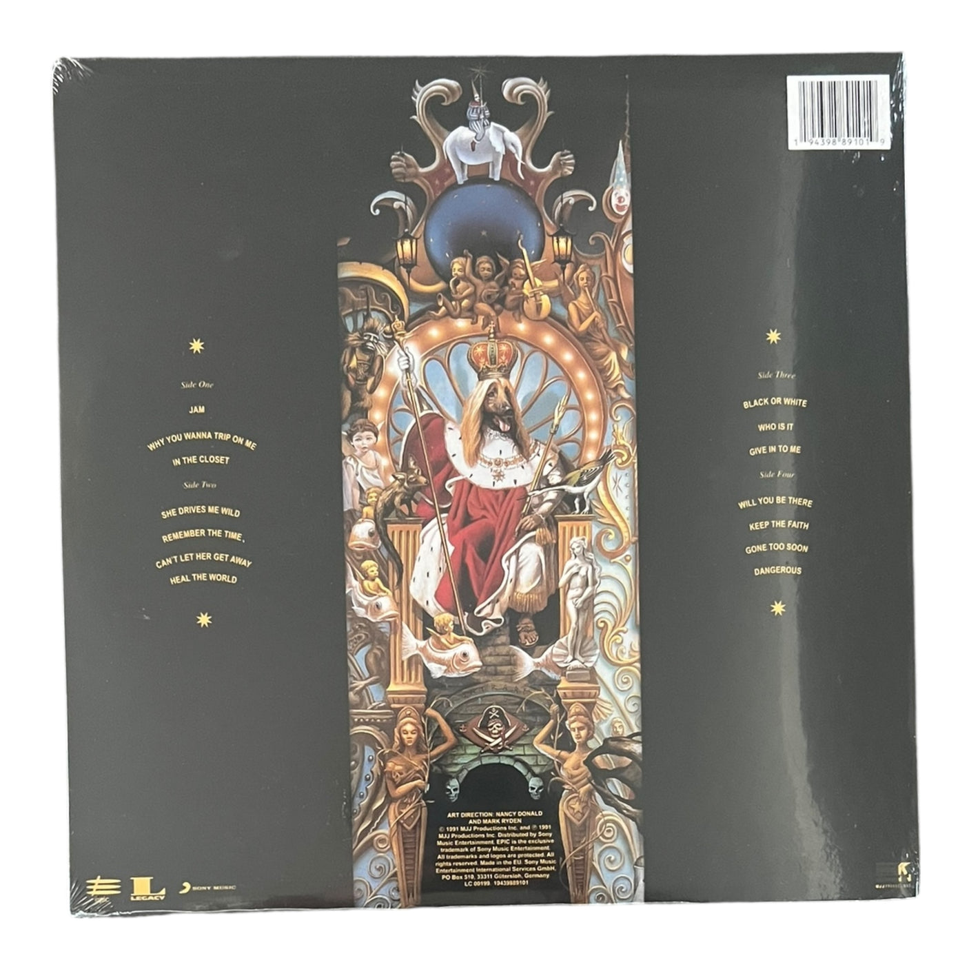 MICHAEL JACKSON - Dangerous - LP VINYL - LIMITED EDITION - RED & BLACK SWIRL VINYL - BRAND NEW