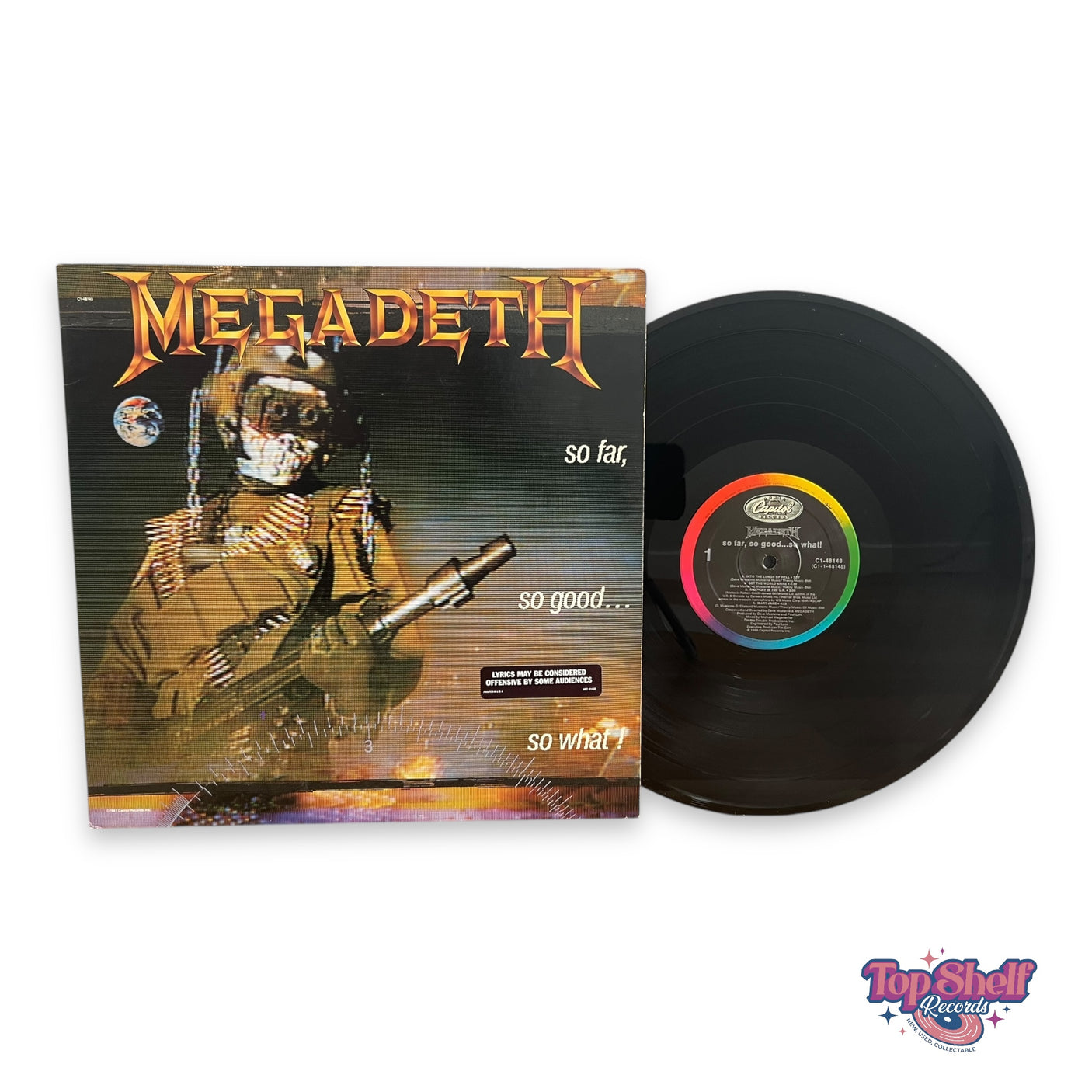 MEGADETH - So Far, So Good… So What! - USED LP VINYL - VG+/VG+