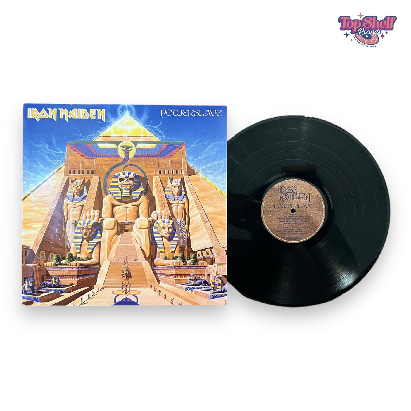 IRON MAIDEN - Powerslave - USED LP VINYL - 2014 REISSUE - NM/NM
