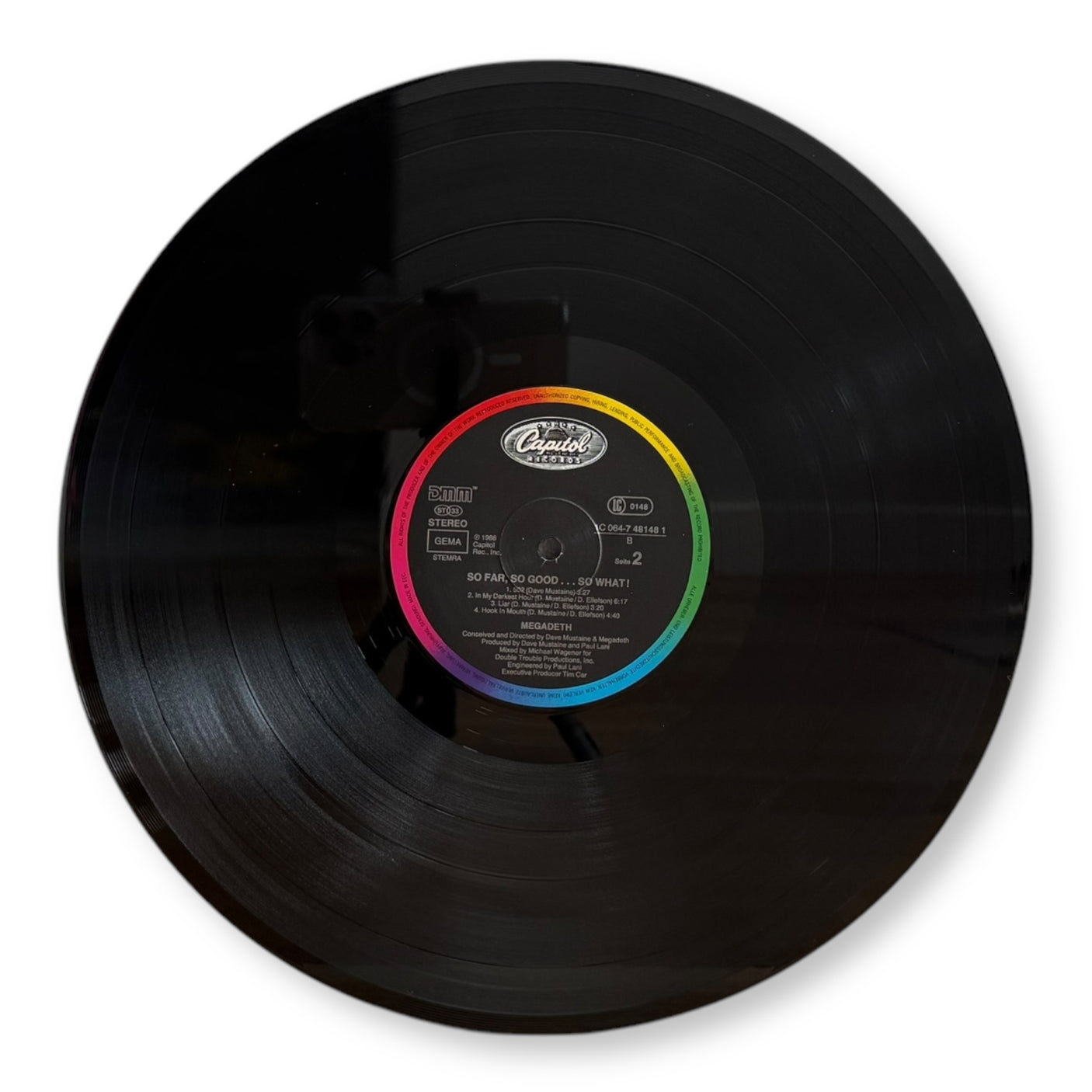 MEGADETH - So Far, So Good… So What! - USED LP VINYL - EUROPE PRESS - VG+/VG+
