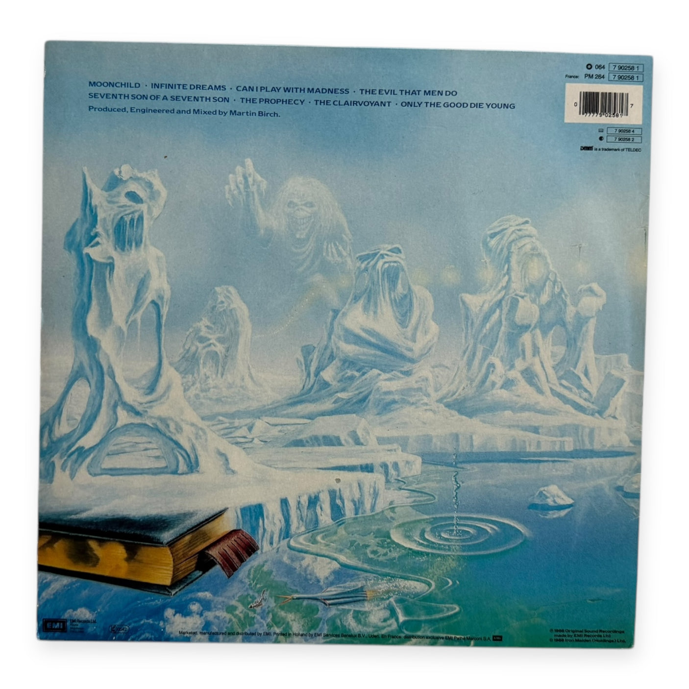 IRON MAIDEN - Seventh Son Of A Seventh Son - USED LP VINYL - ORIGINAL 1988 EUROPE PRESS - VG+/VG+