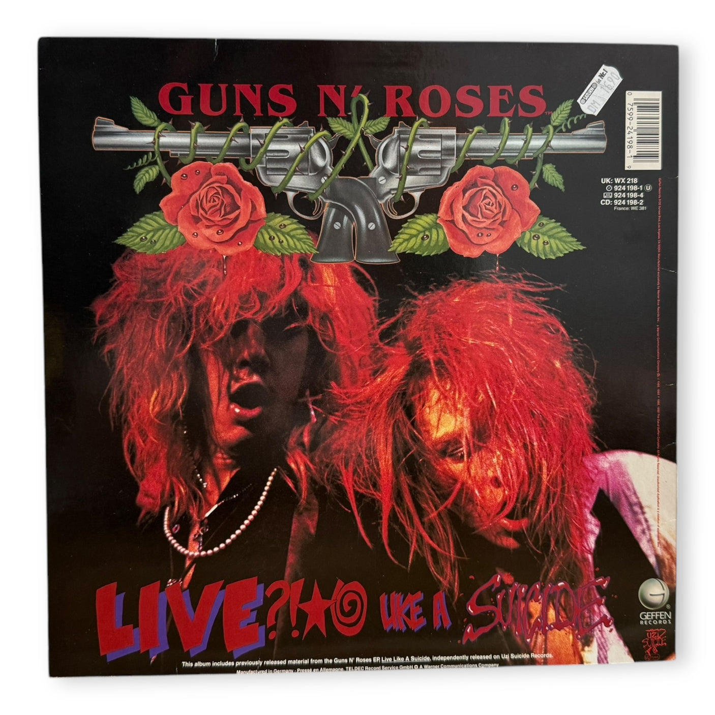 GUNS N ROSES - GN'R Lies - USED LP VINYL - ORIGINAL 1988 EUROPE PRESS - VG+/NM