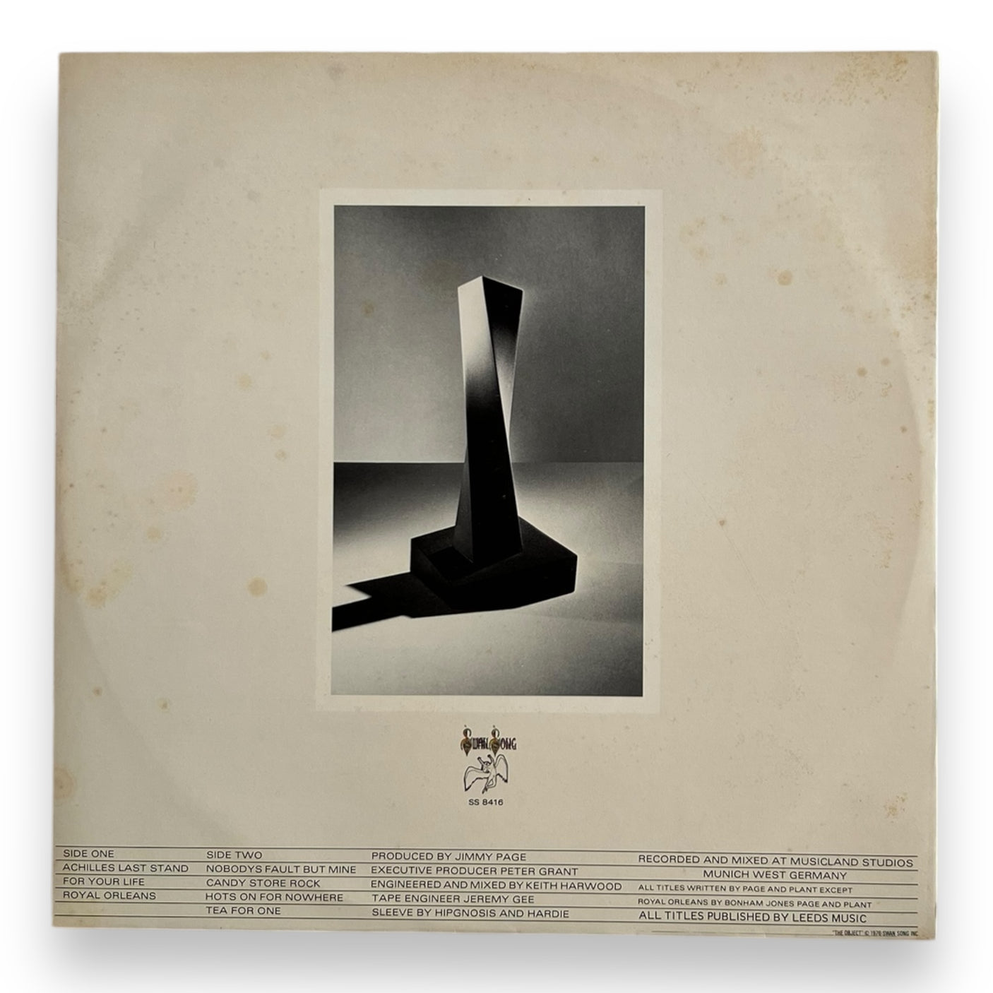 LED ZEPPELIN - Presence - USED LP VINYL - VG+/VG+