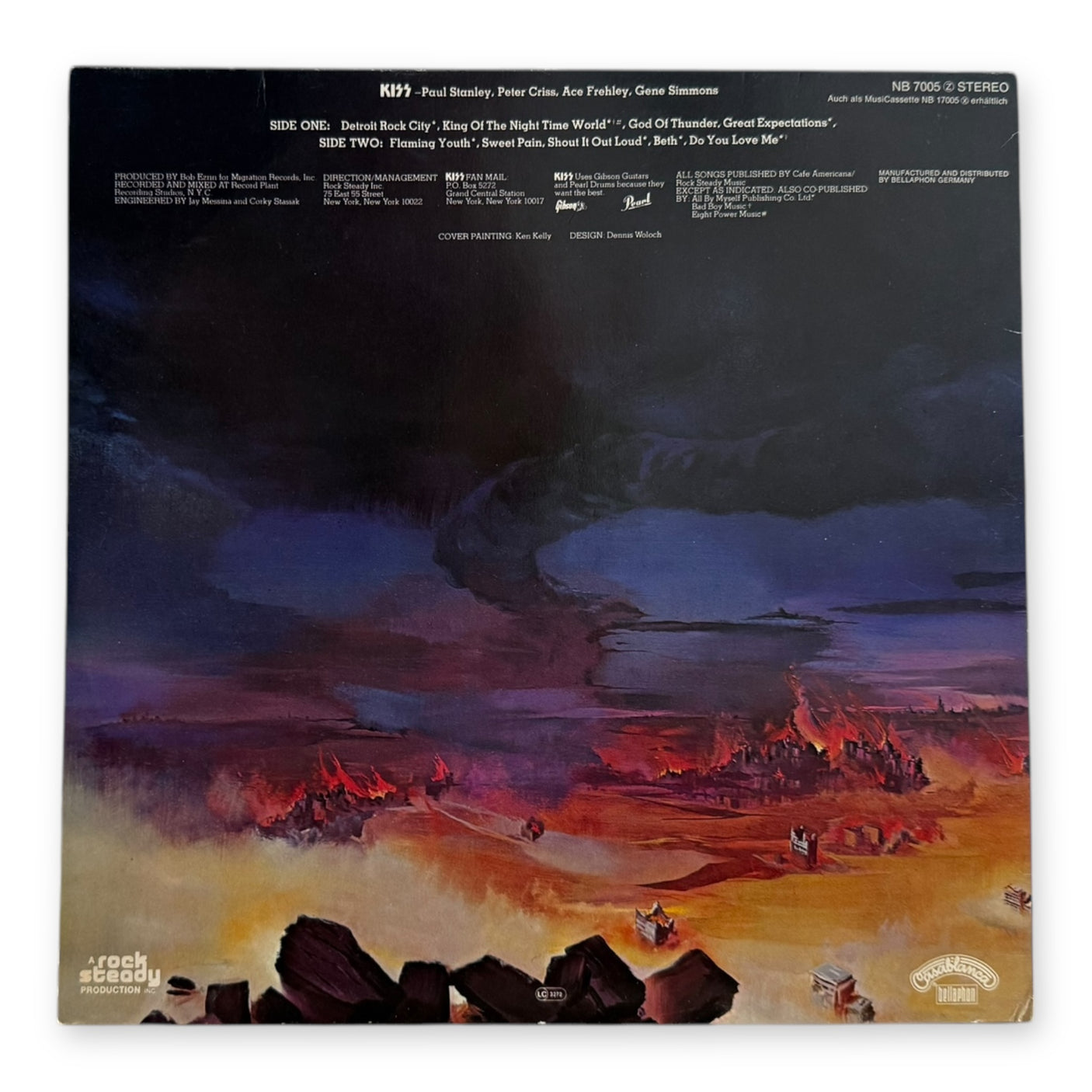 KISS - Destroyer - USED LP VINYL - 1977 GERMAN PRESS - VG+/VG+