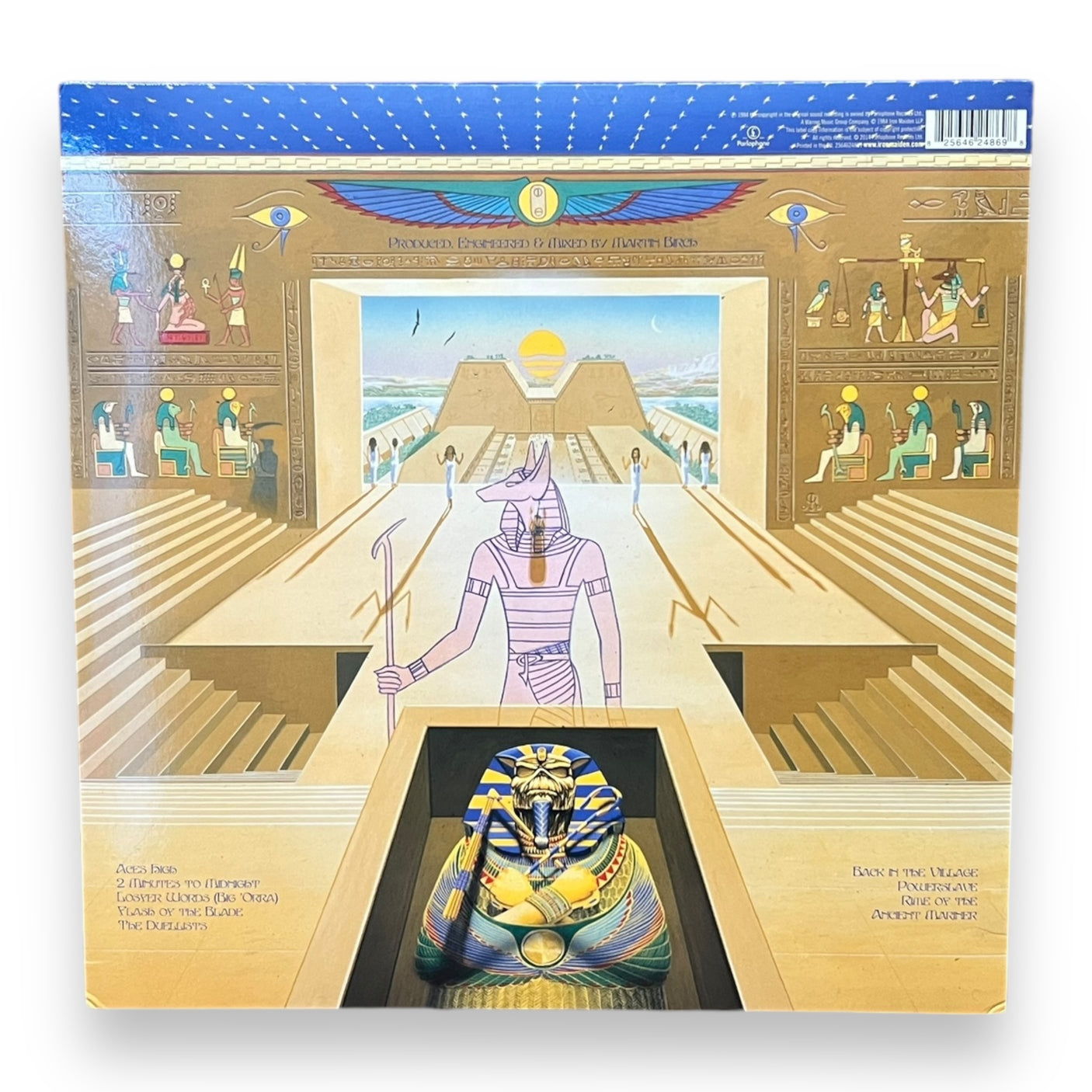 IRON MAIDEN - Powerslave - USED LP VINYL - 2014 REISSUE - NM/NM