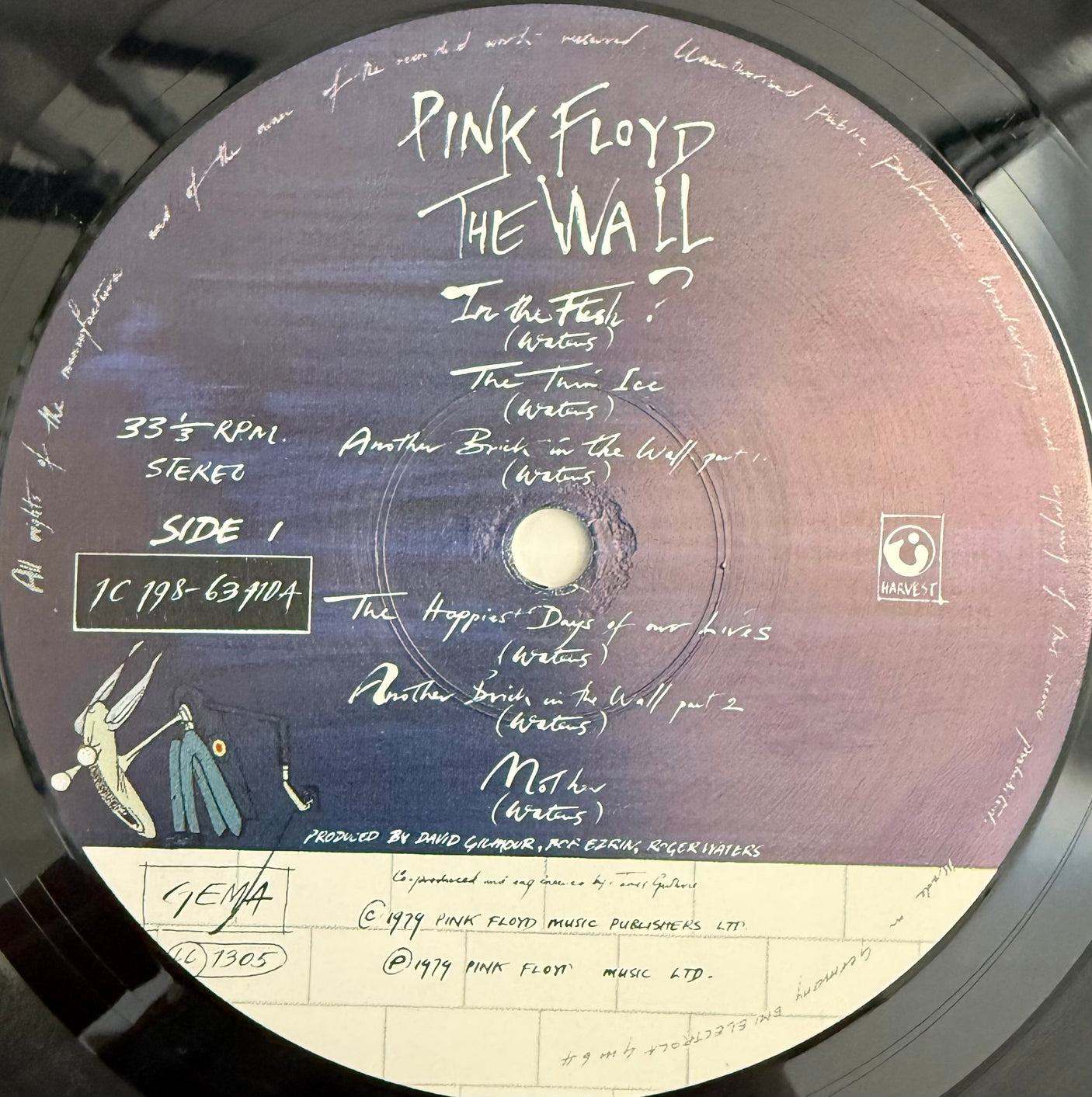 PINK FLOYD - The Wall - USED LP VINYL - ORIGINAL 1979 GERMAN PRESS - VG+/VG+
