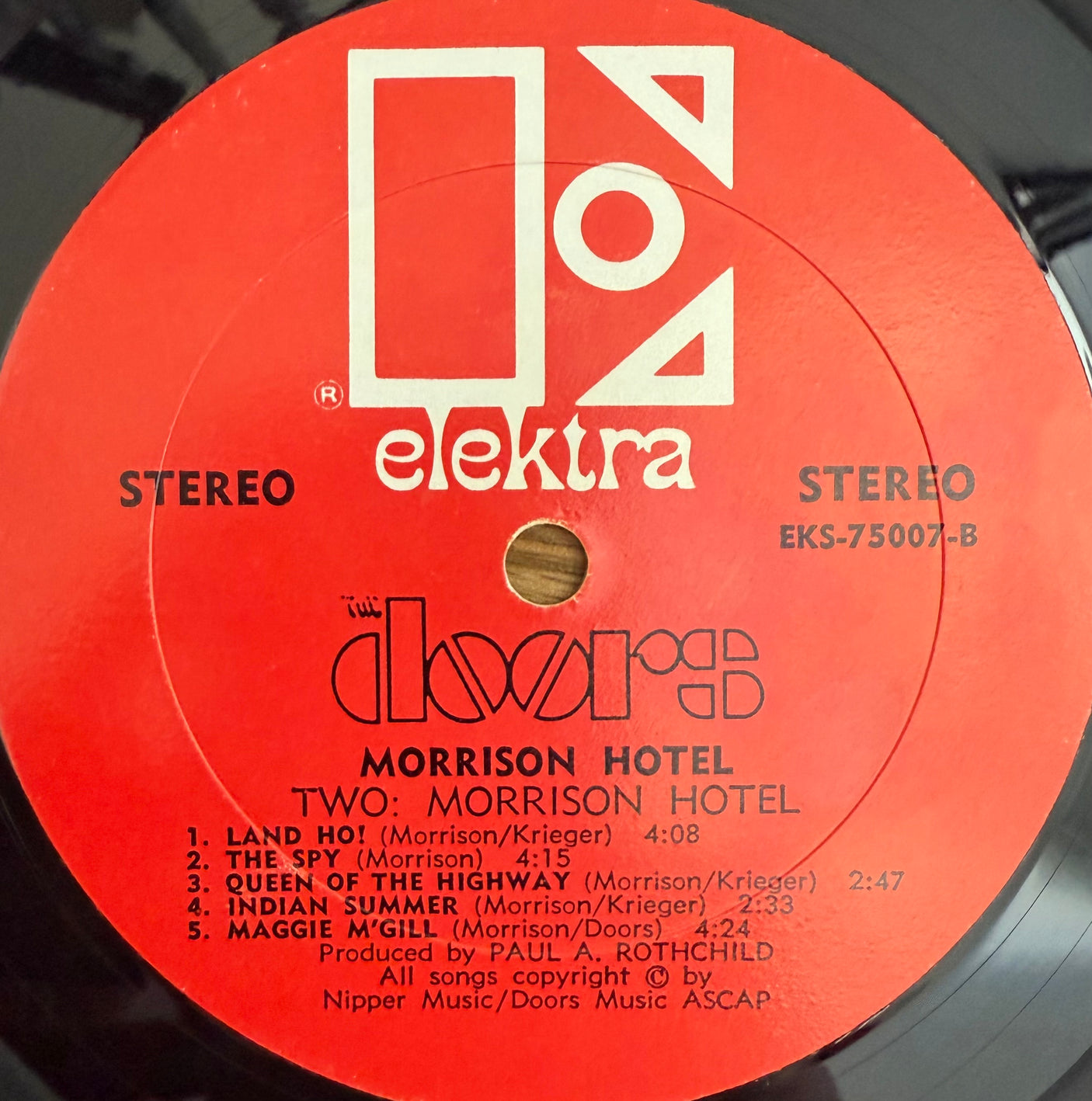 THE DOORS - Morrison Hotel - USED LP VINYL - ORIGINAL 1970 USA PRESS - VG/VG