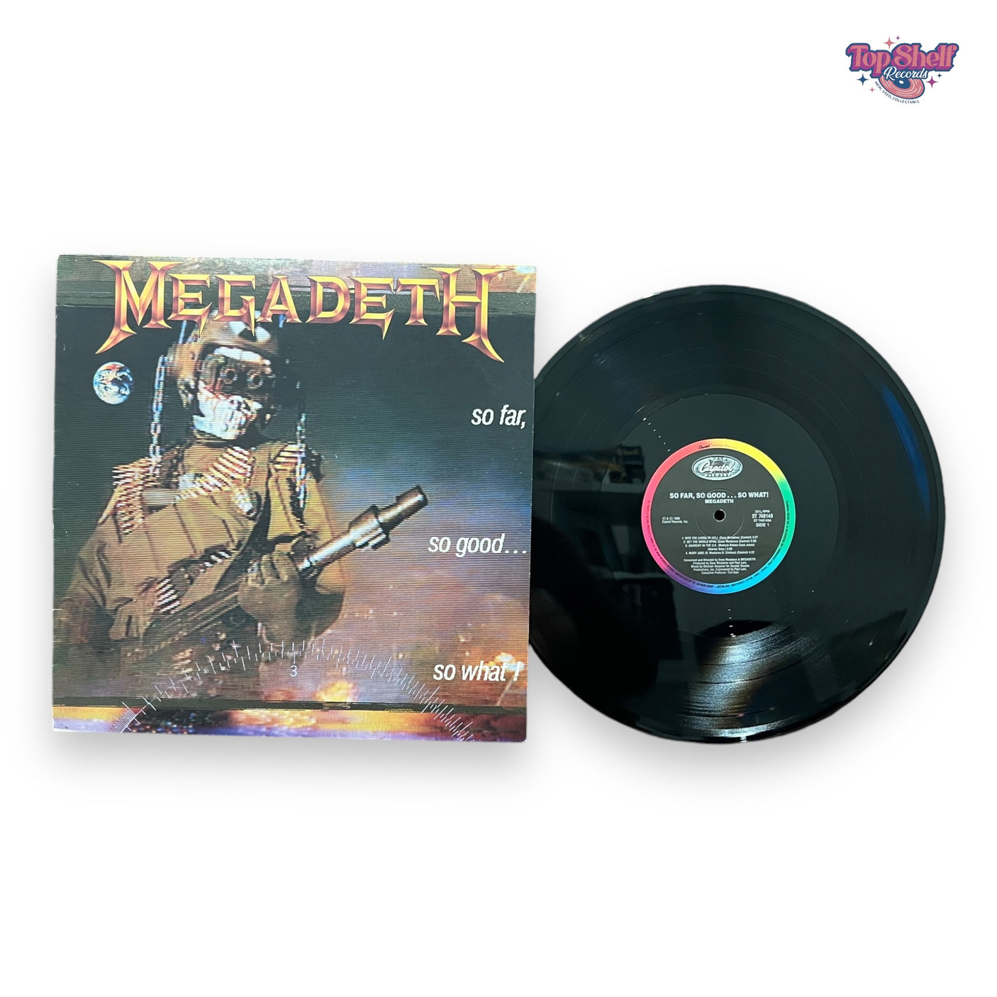 MEGADETH - So Far, So Good, So What - USED LP VINYL - VG+/VG+