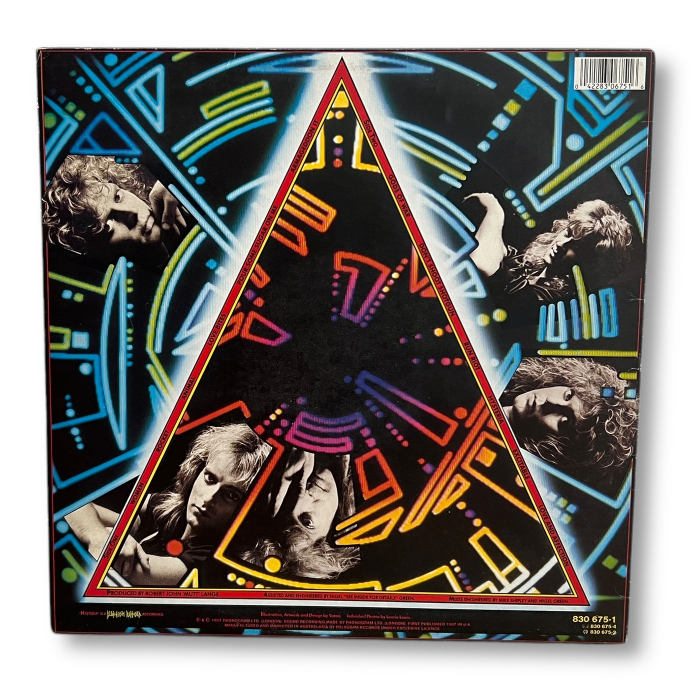 DEF LEPPARD - Hysteria - USED VINYL LP - VG+/VG+