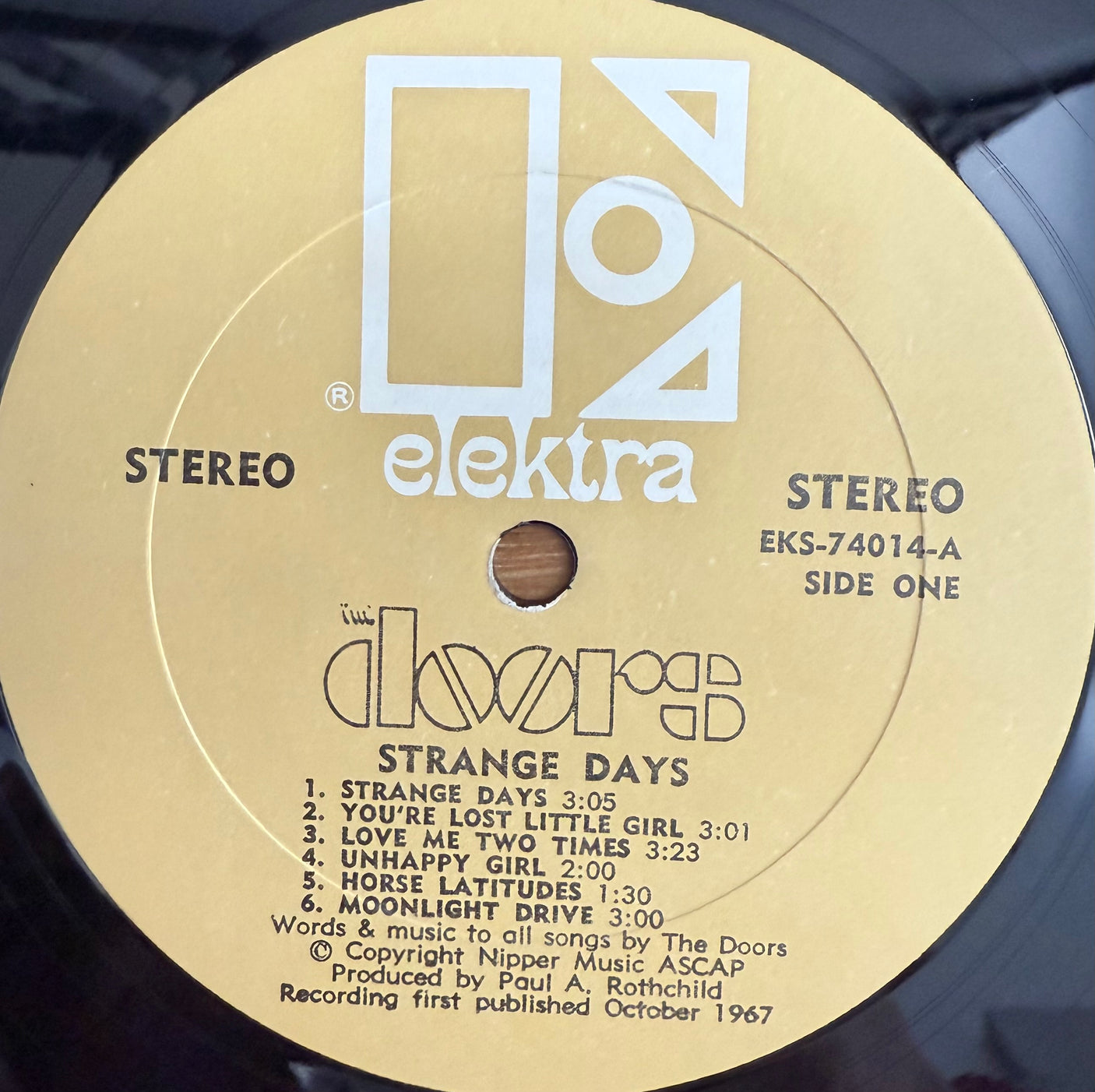 THE DOORS - Strange Days - USED LP VINYL - ORIGINAL 1967 USA PRESS - VG/VG