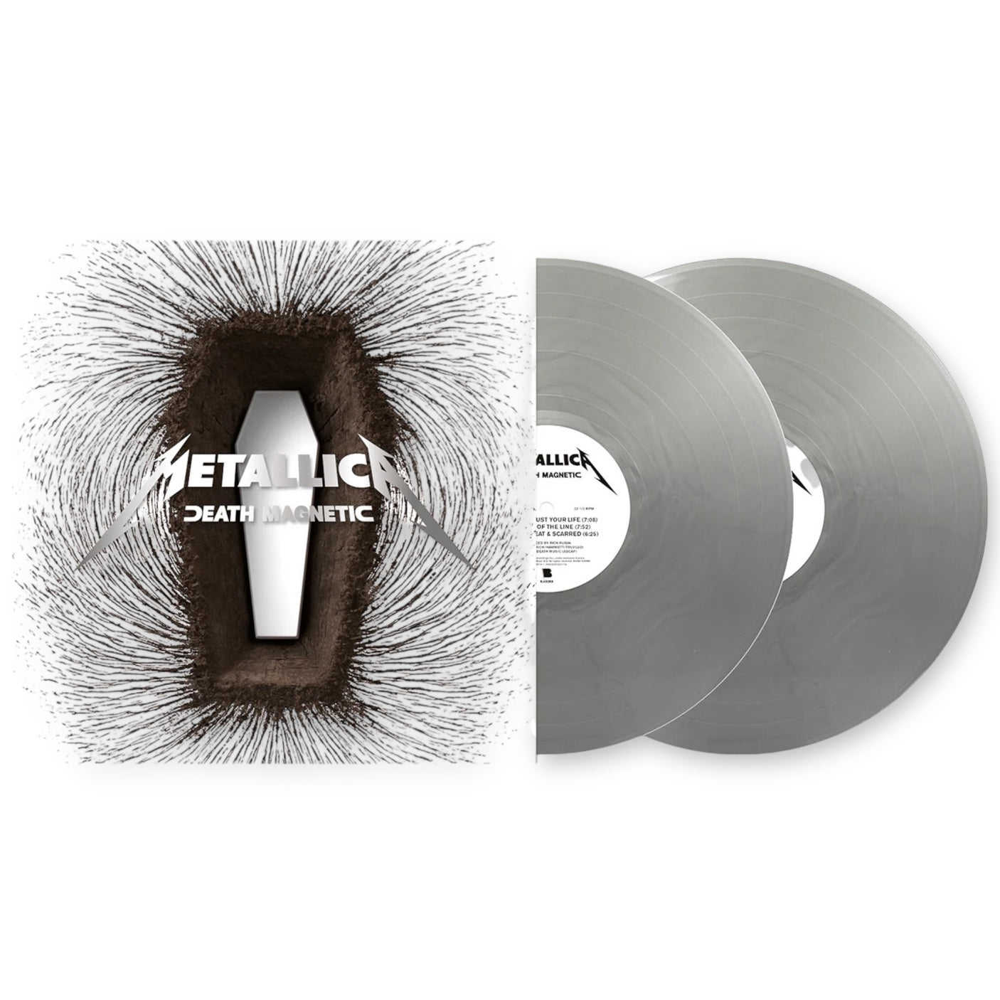 METALLICA - Death Magnetic - 2 x LP VINYL - REISSUE - MAGNETIC SILVER VINYL - BRAND NEW