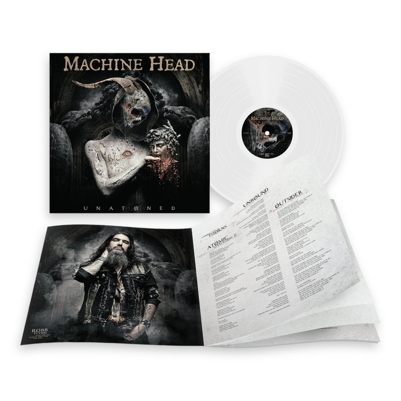 MACHINE HEAD - UNATØNED - LP VINYL - LIMITED EDITION CLEAR VINYL - BRAND NEW