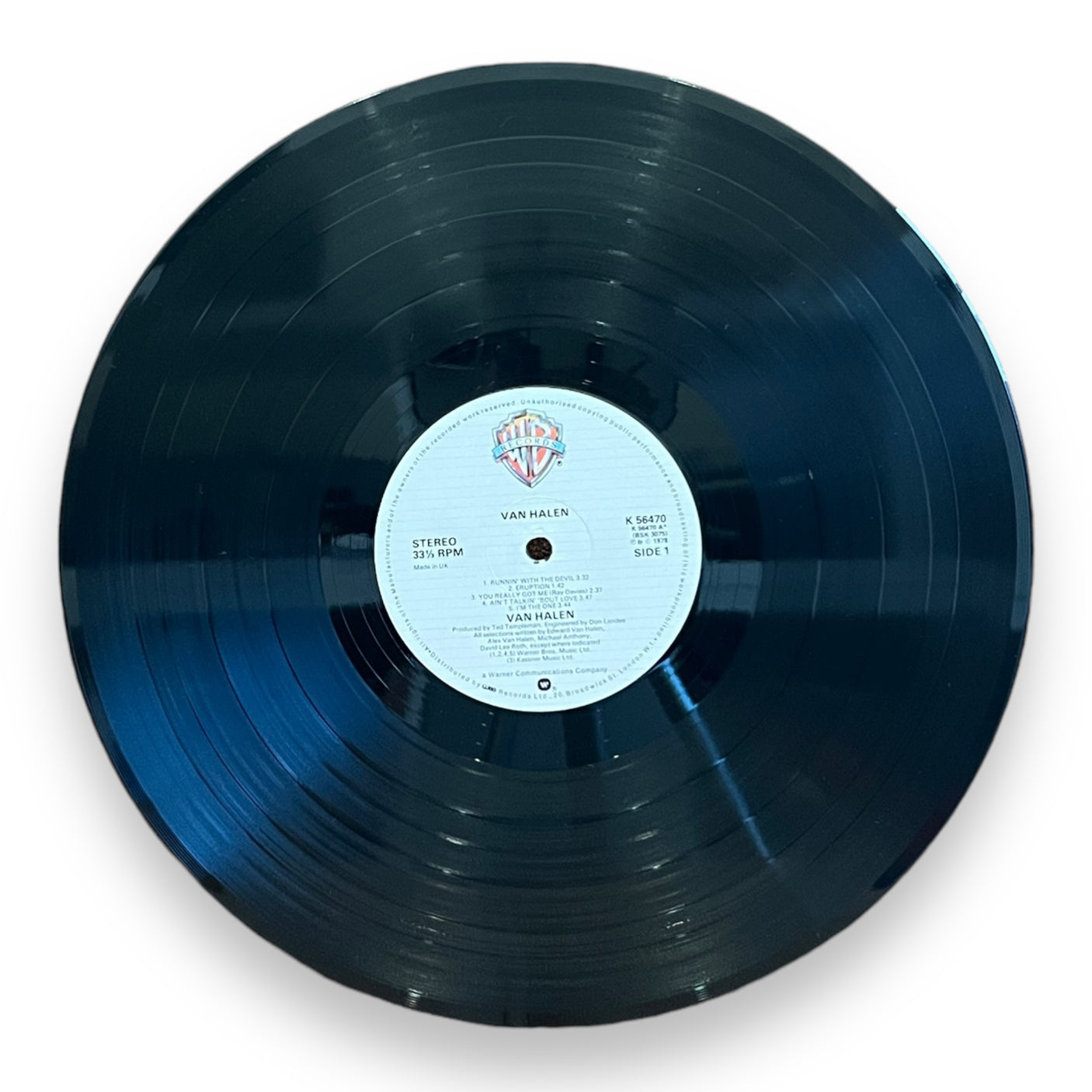 VAN HALEN - Van Halen (Self Titled) - USED LP VINYL - VG+/VG+