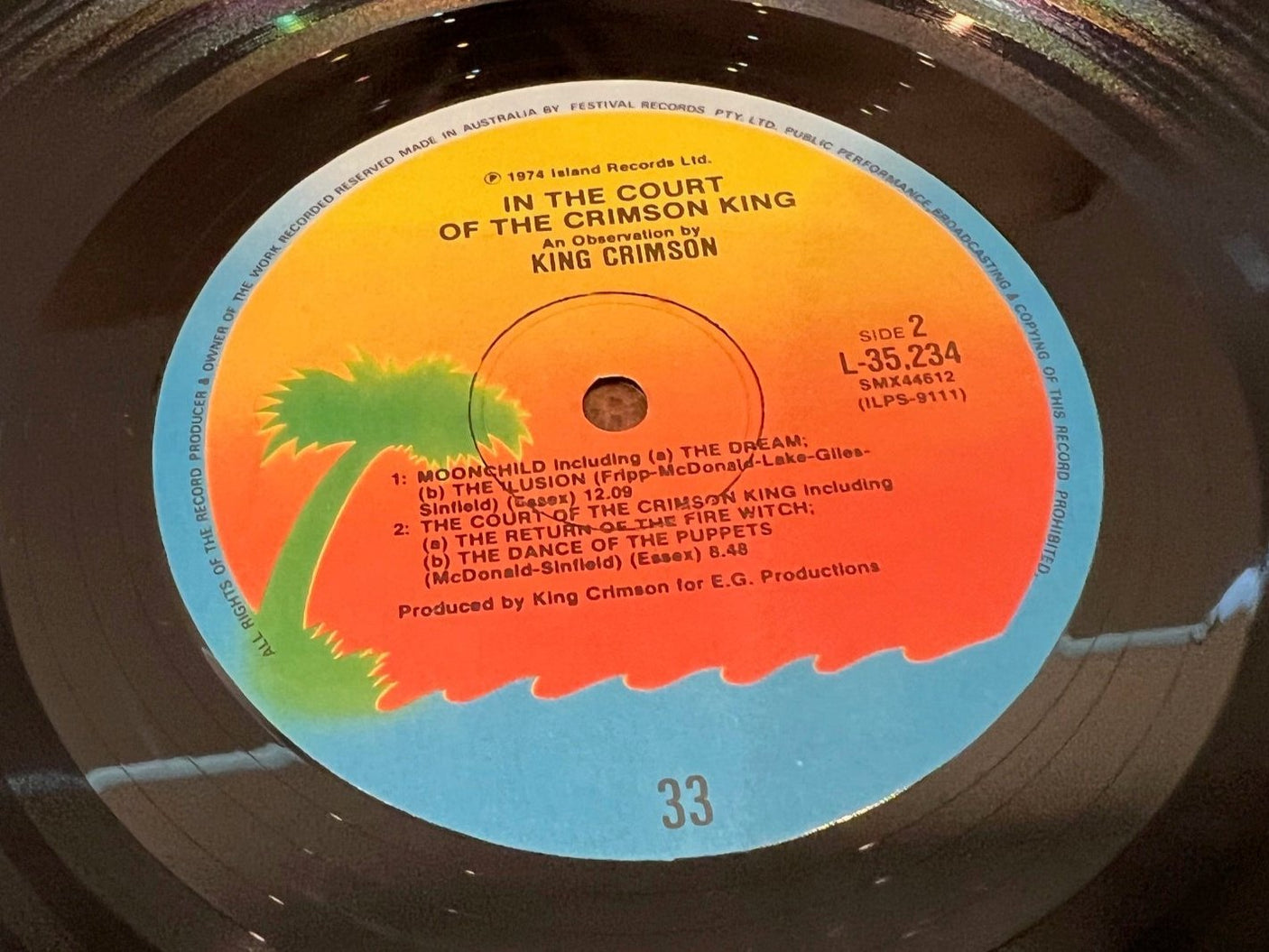 KING CRIMSON – In The Court Of The Crimson King (An Observation By King Crimson) - VG+/G+