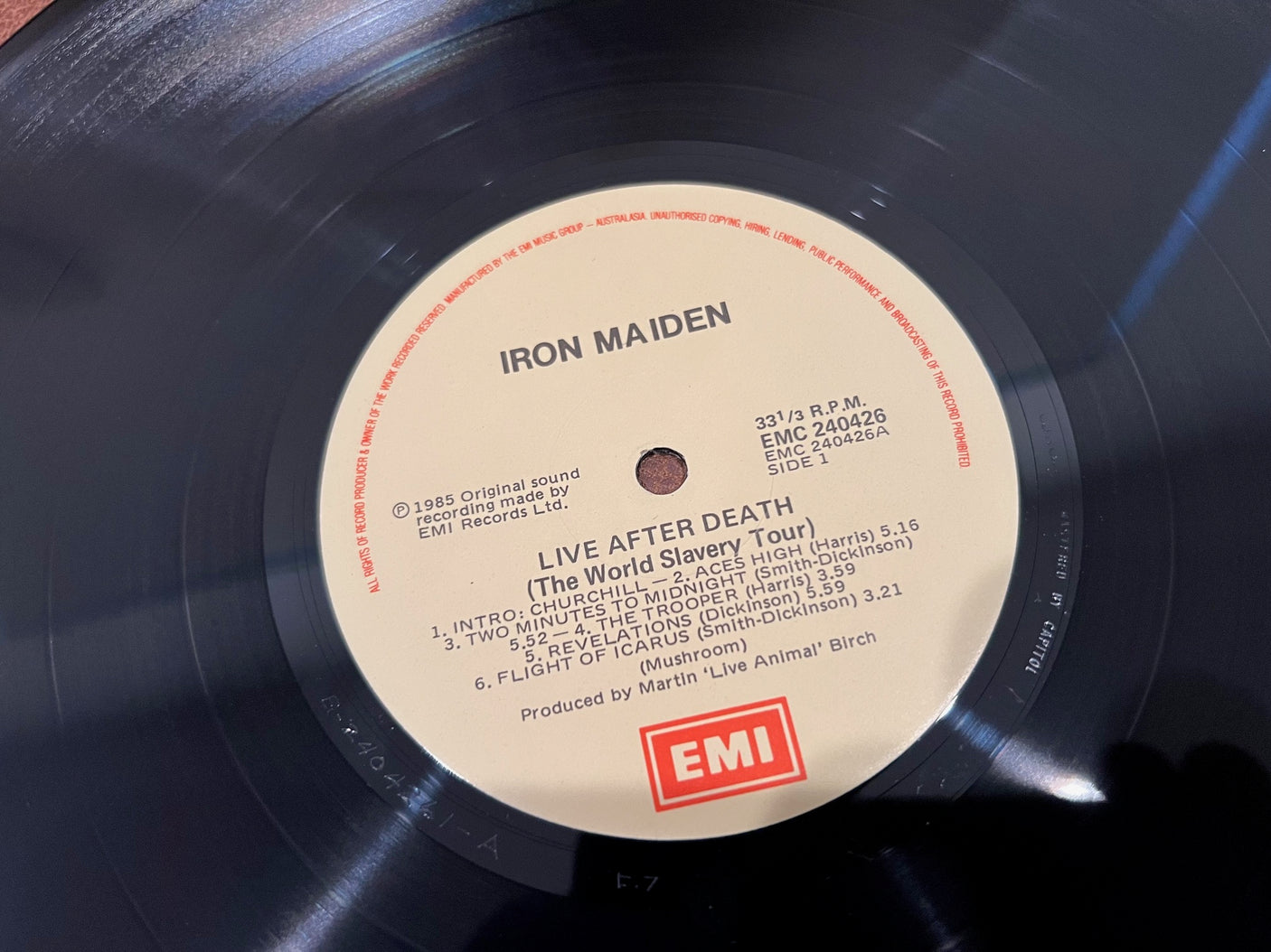 IRON MAIDEN - Live After Death - USED LP VINYL - NM/NM