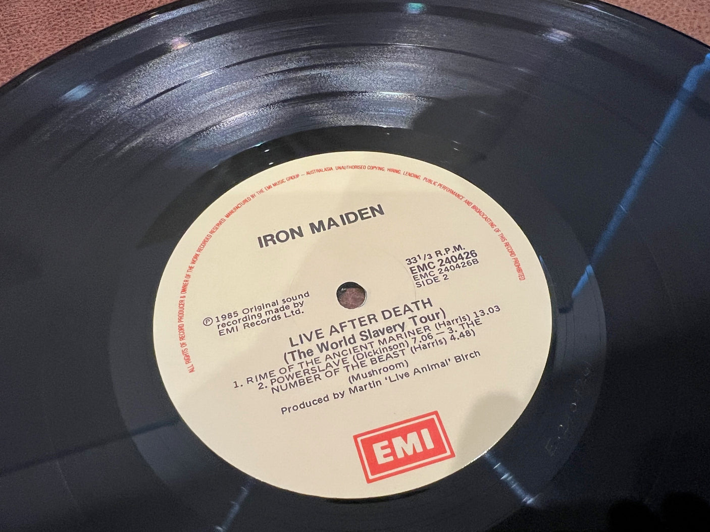 IRON MAIDEN - Live After Death - USED LP VINYL - NM/NM