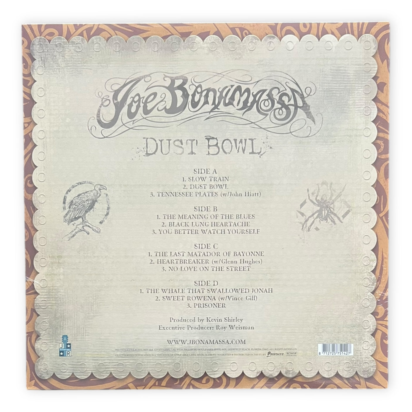 JOE BONAMASSA - Dust Bowl (Limited Edition) | Gold Vinyl | Brand New LP Vinyl Album