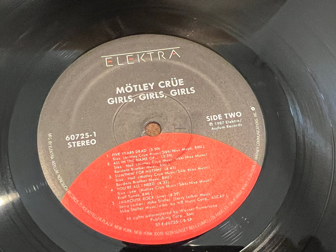 MOTLEY CRUE - Girls, Girls, Girls - USED LP VINYL - VG+/VG+