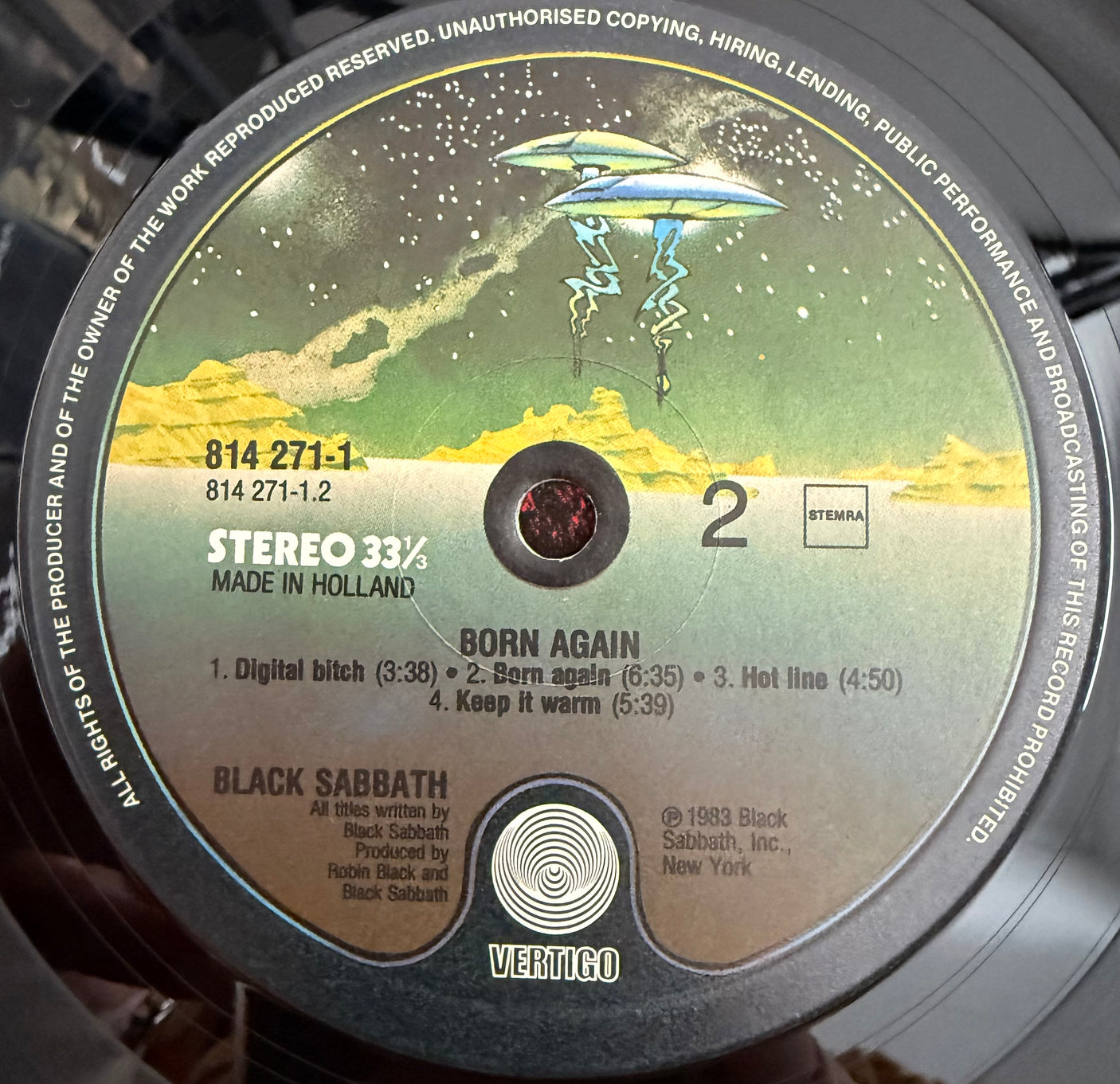 BLACK SABBATH - Born Again - USED LP VINYL - 1983 EUROPE PRESS - VG/VG+