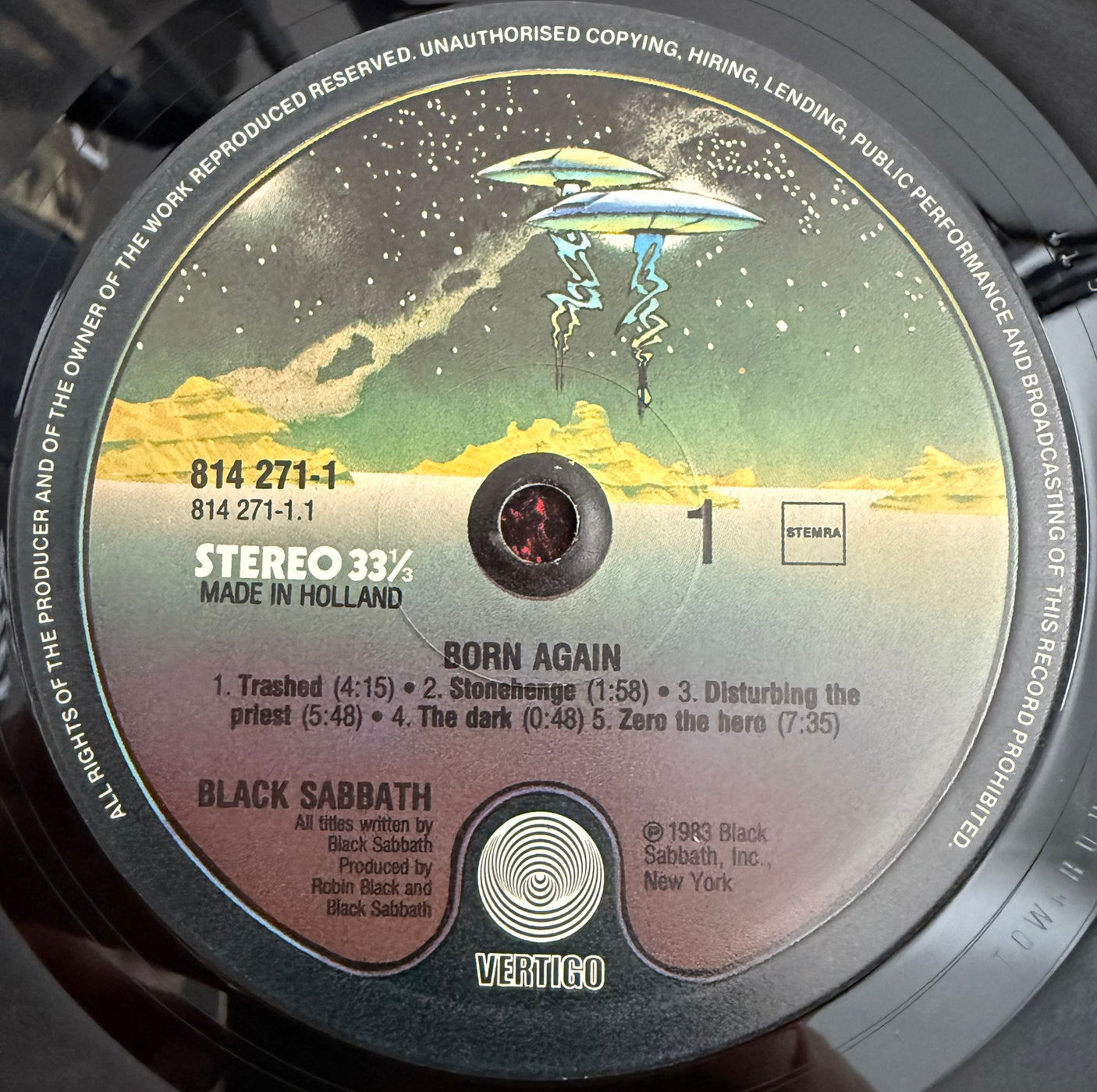 BLACK SABBATH - Born Again - USED LP VINYL - 1983 EUROPE PRESS - VG/VG+