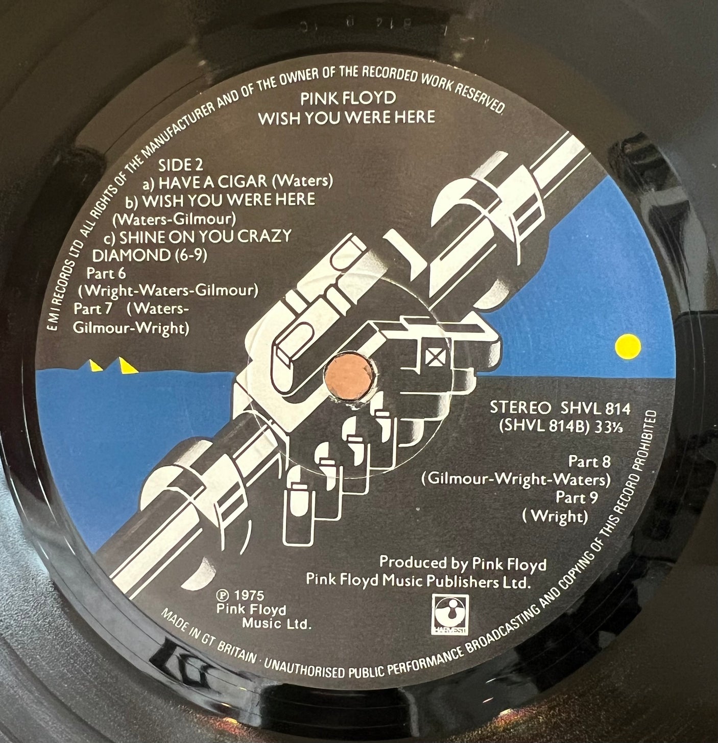 PINK FLOYD - Wish You Were Here - USED LP VINYL - VG/VG+