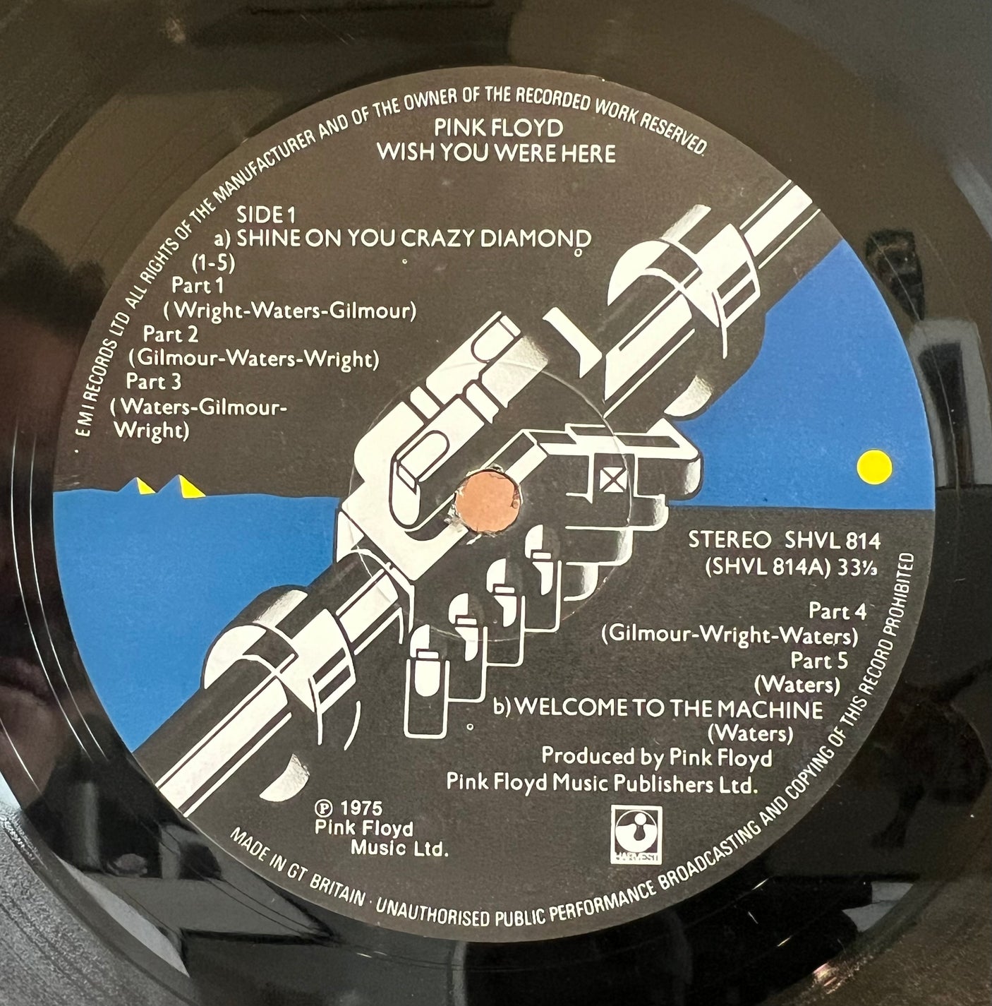 PINK FLOYD - Wish You Were Here - USED LP VINYL - VG/VG+