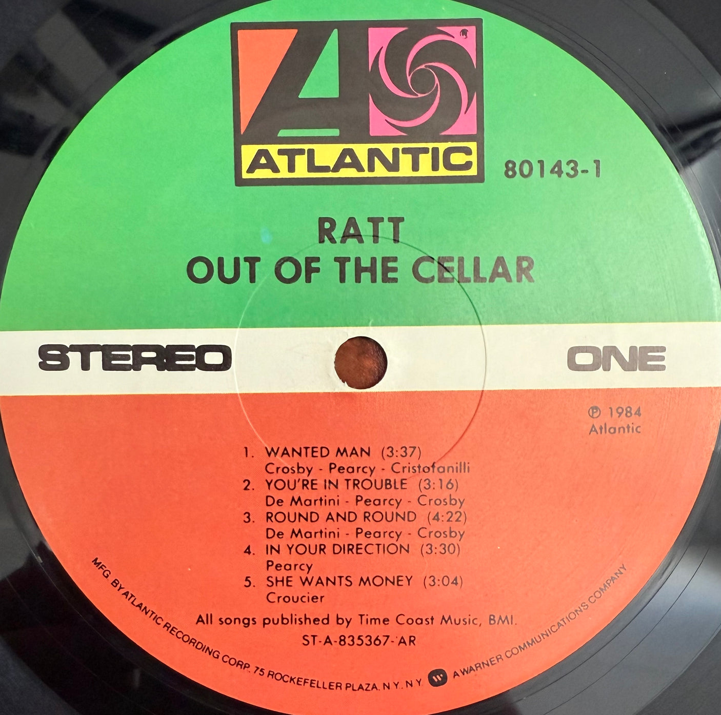 RATT - Out Of The Cellar - USED LP VINYL - ORIGINAL 1984 USA PRESS - VG+/VG+