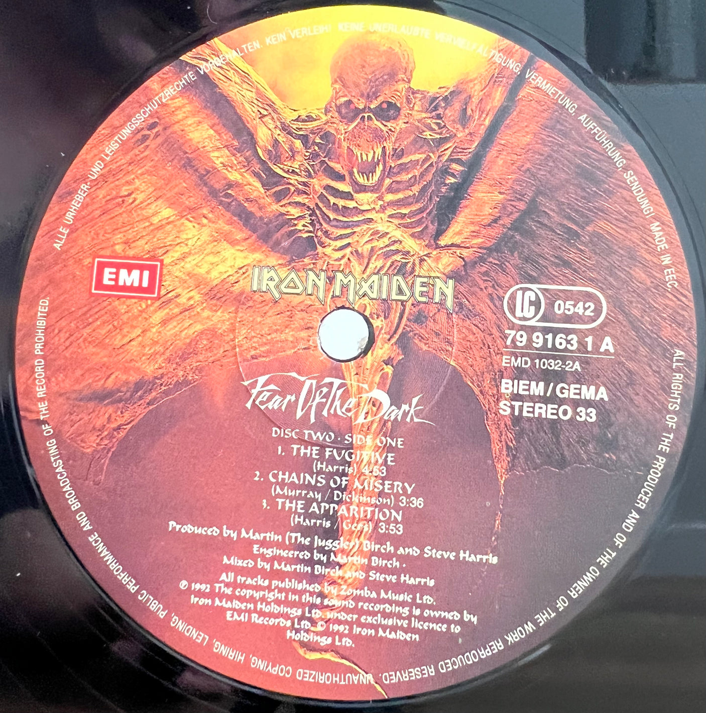 IRON MAIDEN - Fear Of The Dark - USED LP VINYL - VG+/VG+