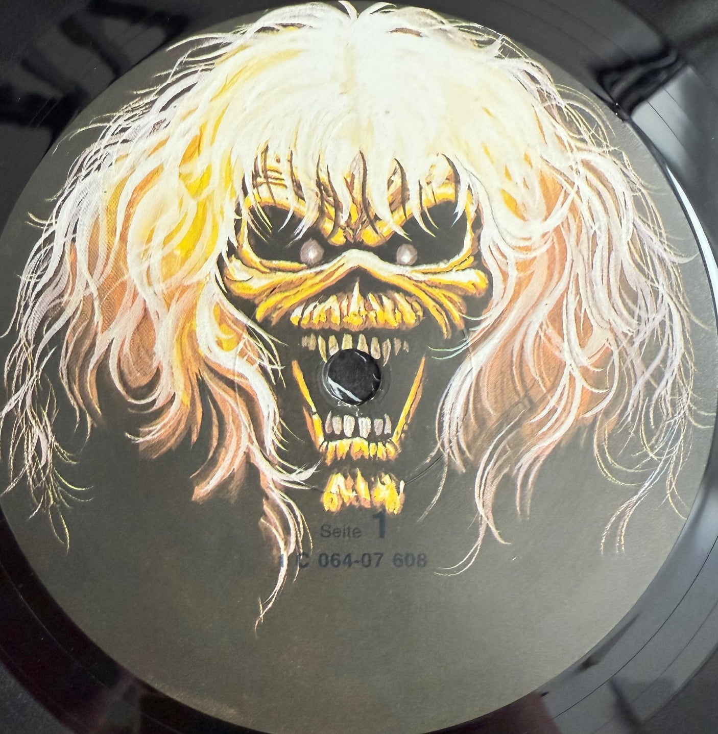 IRON MAIDEN - The Number Of The Beast - USED LP VINYL - ORIGINAL 1982 EUROPE PRESS - G+/VG