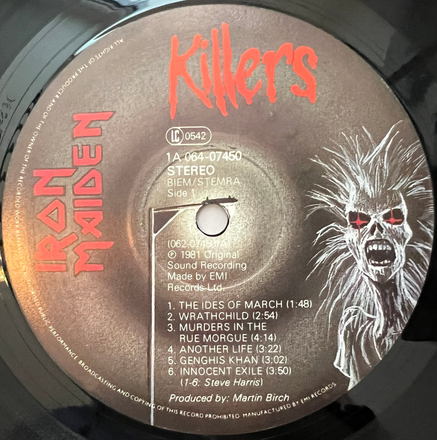 IRON MAIDEN - Killers - USED LP VINYL - VG+/VG+