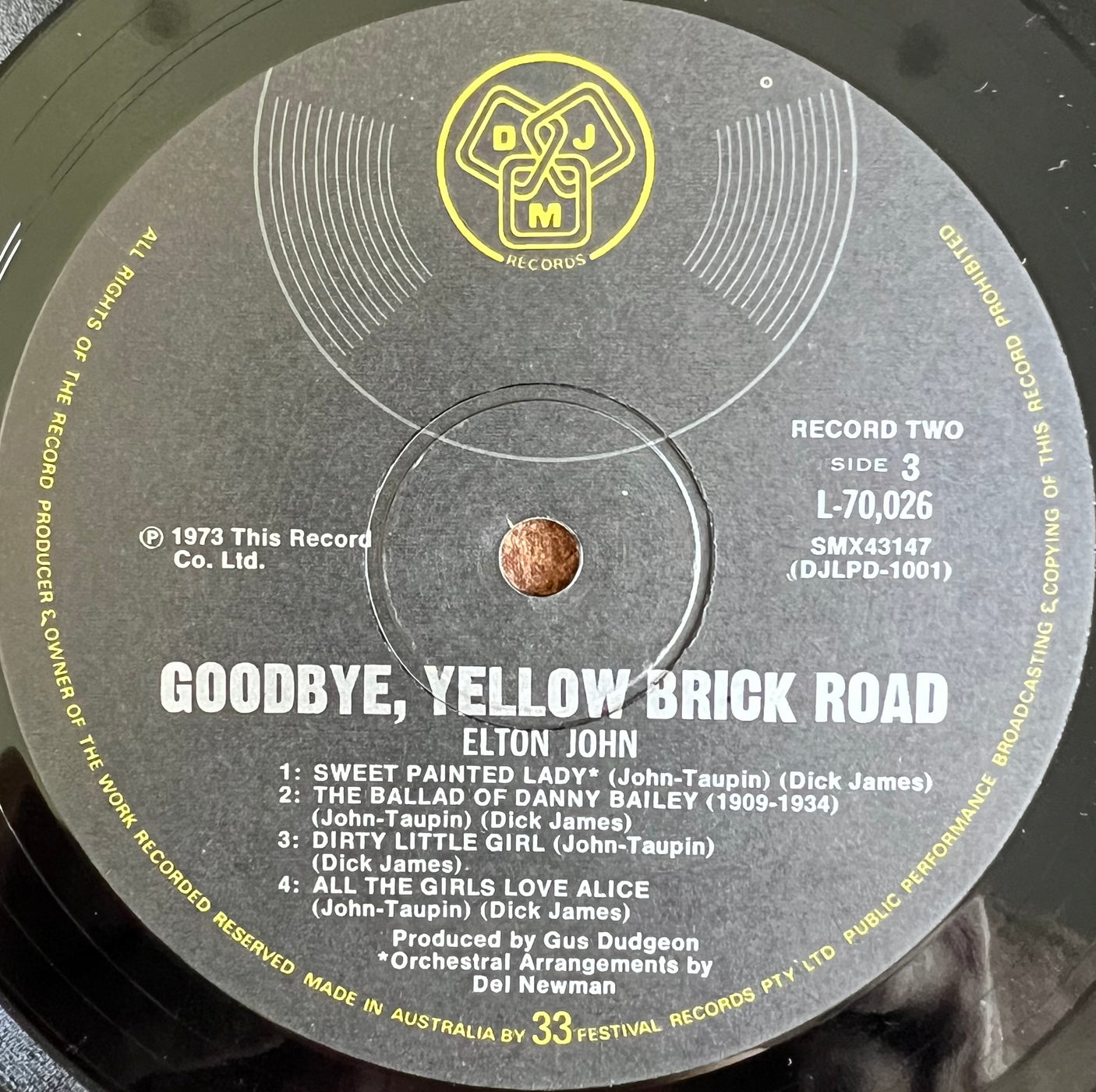 ELTON JOHN - Goodbye Yellow Brick Road - USED VINYL LP - VG+/VG+