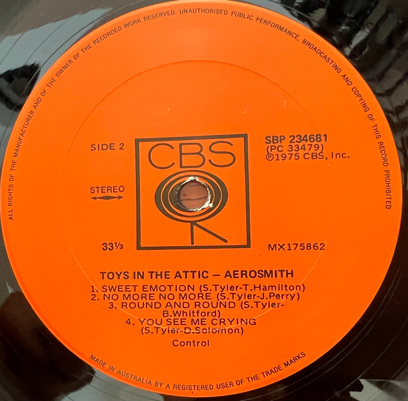 AEROSMITH - Toys In The Attic - USED LP VINYL - VG+/VG+