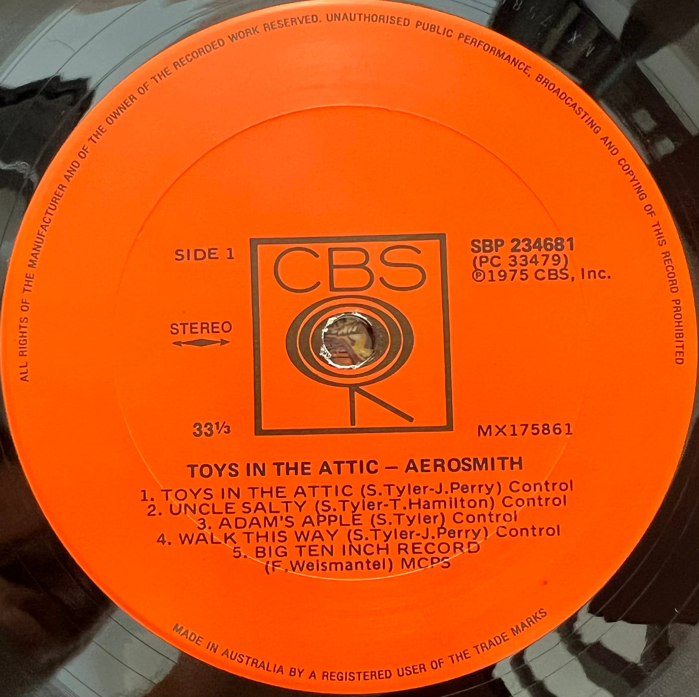 AEROSMITH - Toys In The Attic - USED LP VINYL - VG+/VG+