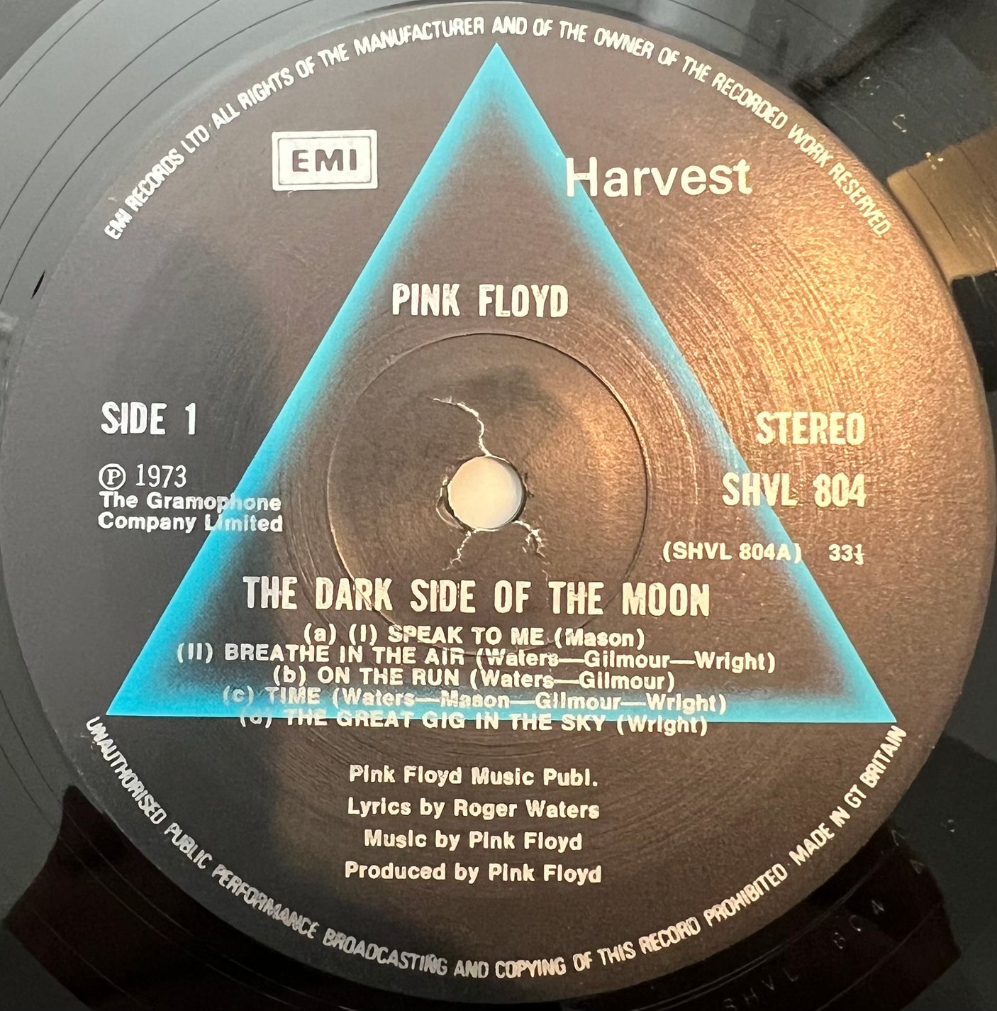 PINK FLOYD - The Dark Side Of The Moon - USED LP VINYL - VG+/VG+