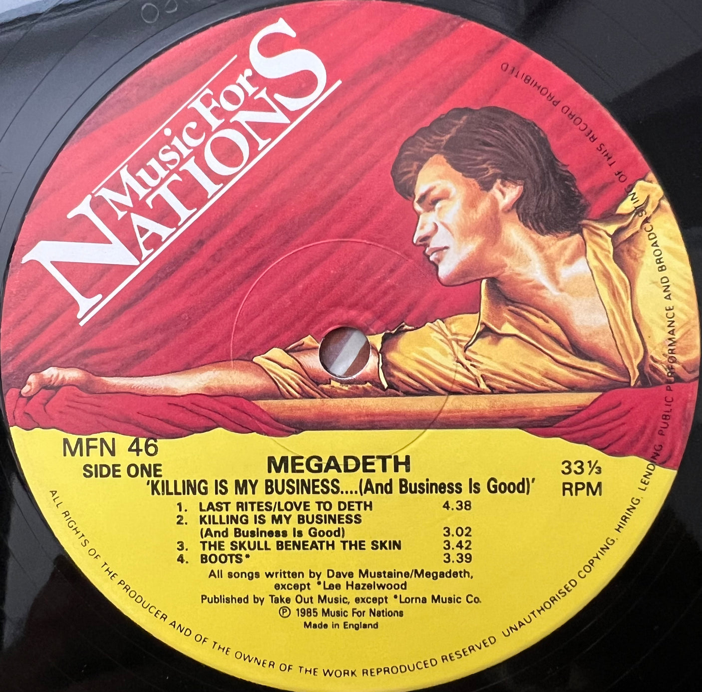 MEGADETH - Killing Is My Business... And Business Is Good - USED LP VINYL - VG+/VG+