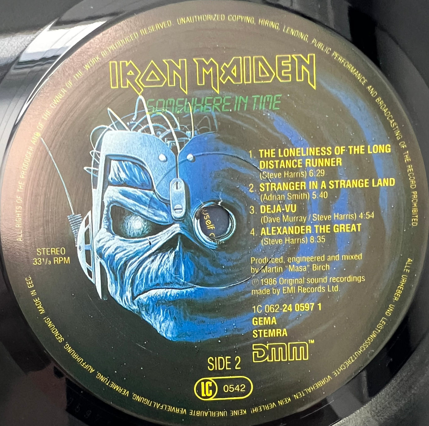 IRON MAIDEN - Somewhere In Time - USED LP VINYL - VG+/NM