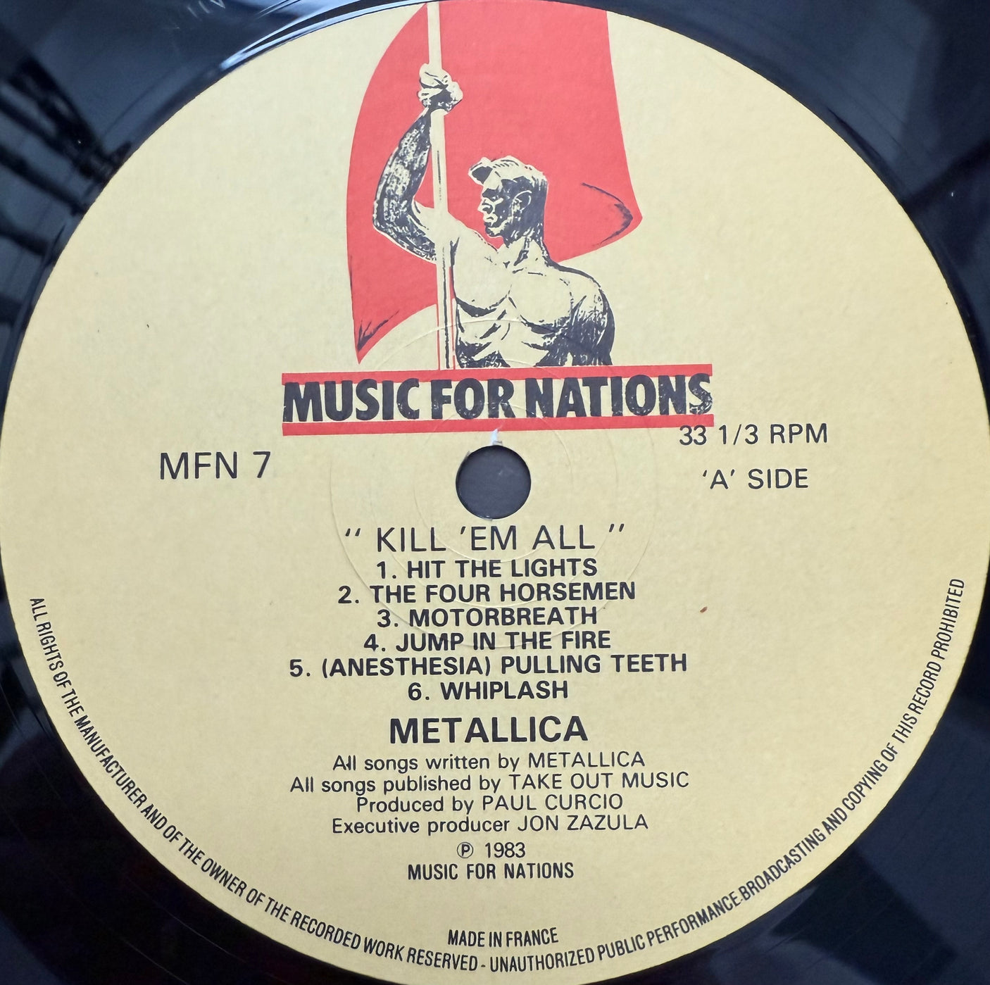 METALLICA - Kill 'Em All - USED LP VINYL - ORIGINAL 1983 UK PRESS - VG+/VG+