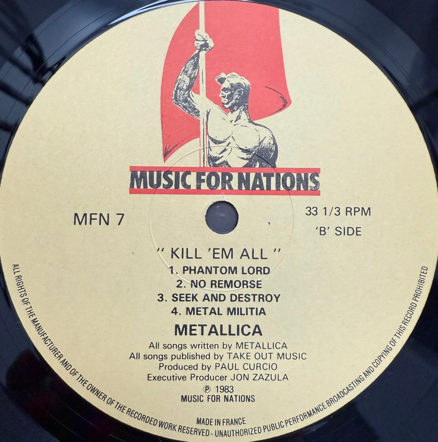 METALLICA - Kill 'Em All - USED LP VINYL - ORIGINAL 1983 UK PRESS - VG+/VG+