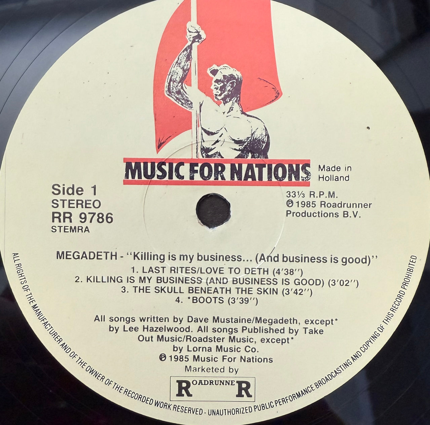 MEGADETH - Killing Is My Business... And Business Is Good - USED LP VINYL - ORIGINAL 1985 EUROPE PRESS - VG+/VG+