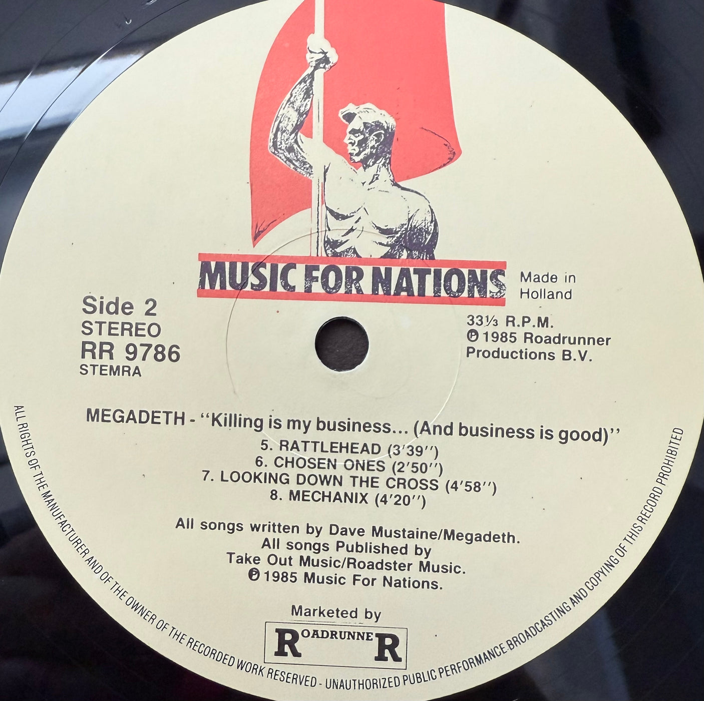 MEGADETH - Killing Is My Business... And Business Is Good - USED LP VINYL - ORIGINAL 1985 EUROPE PRESS - VG+/VG+