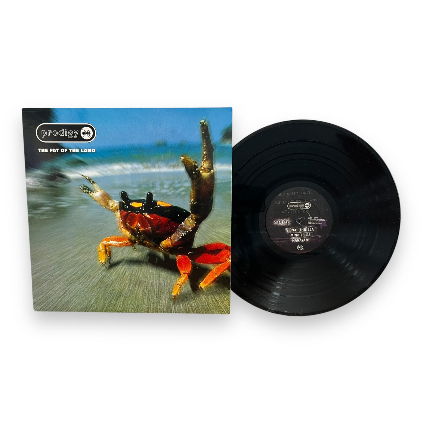 THE PRODIGY - The Fat Of The Land - USED LP VINYL - ORIGINAL 1997 UK PRESS - VG+/VG+