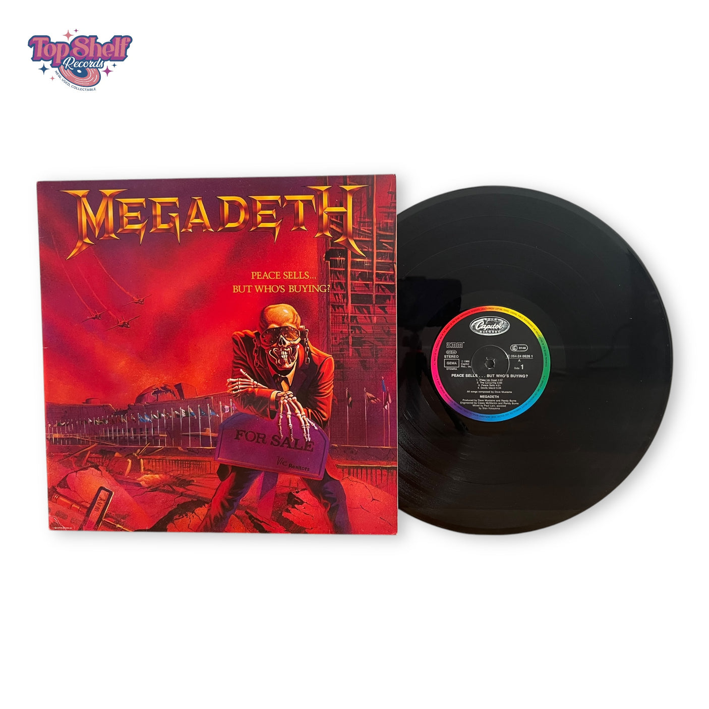 MEGADETH - Peace Sells... But Who's Buying? - USED LP VINYL - VG+/VG+