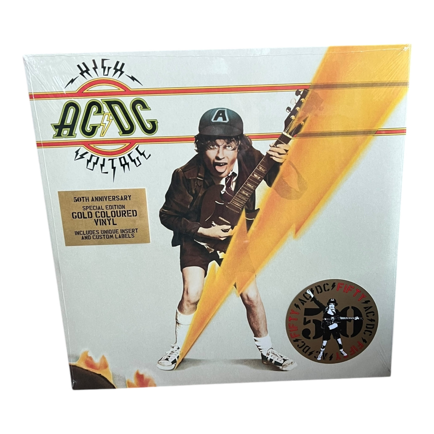 AC/DC - High Voltage - LP VINYL - 50th ANNIVERSARY GOLD NUGGET 180gm Vinyl - BRAND NEW