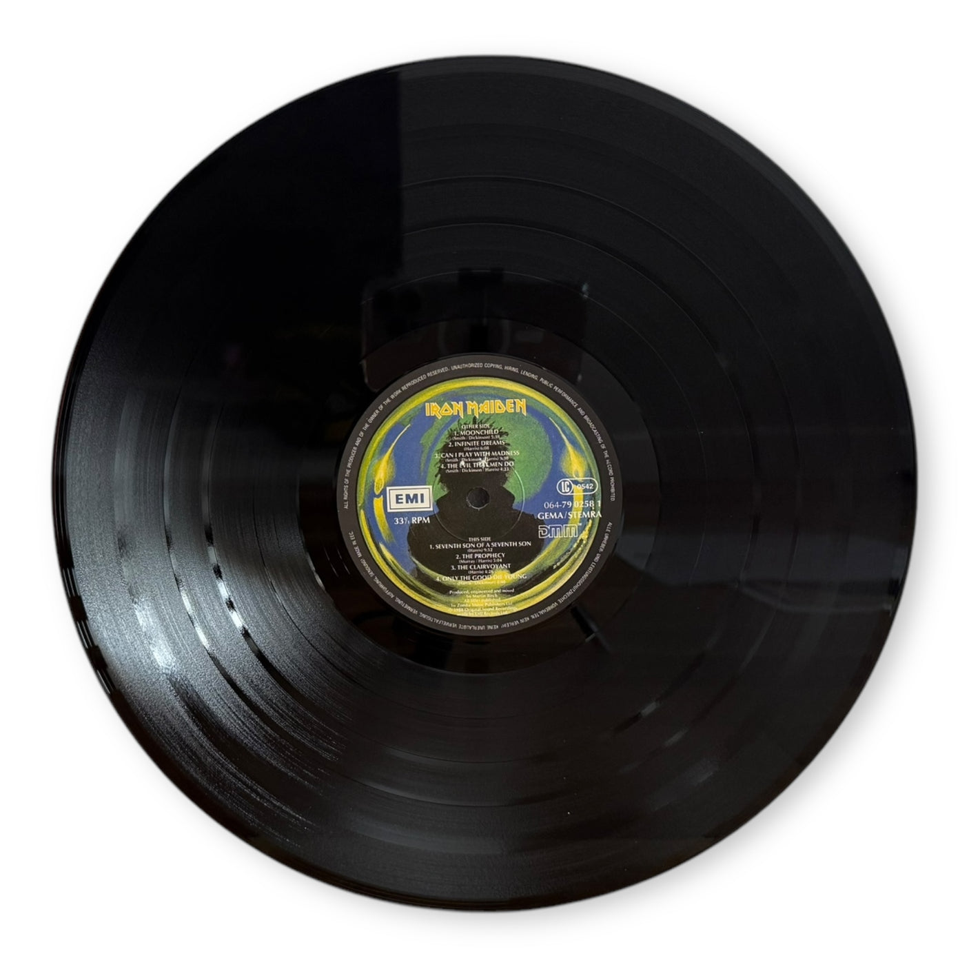 IRON MAIDEN - Seventh Son Of A Seventh Son - USED LP VINYL - ORIGINAL 1988 EUROPE PRESS - VG/NM